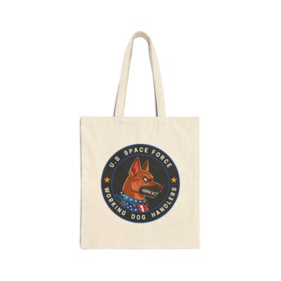 Copy of US Space Force Working Dog Handlers Canvas Tote — Military K9 Emblem Bag