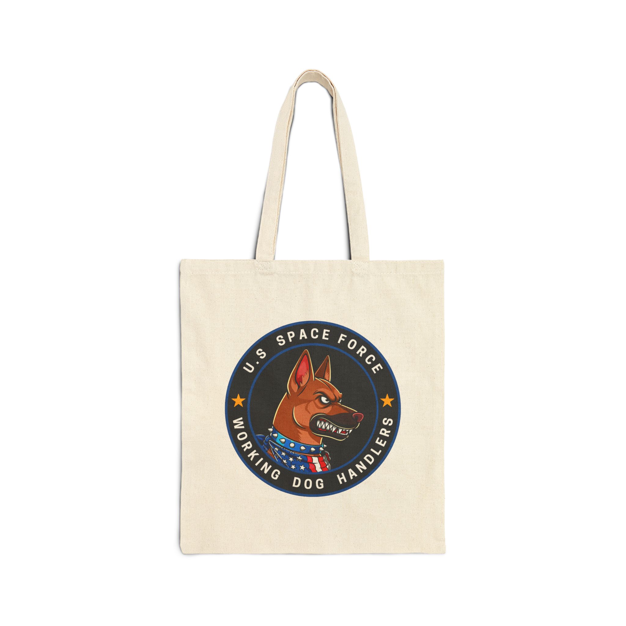 Copy of US Space Force Working Dog Handlers Canvas Tote — Military K9 Emblem Bag