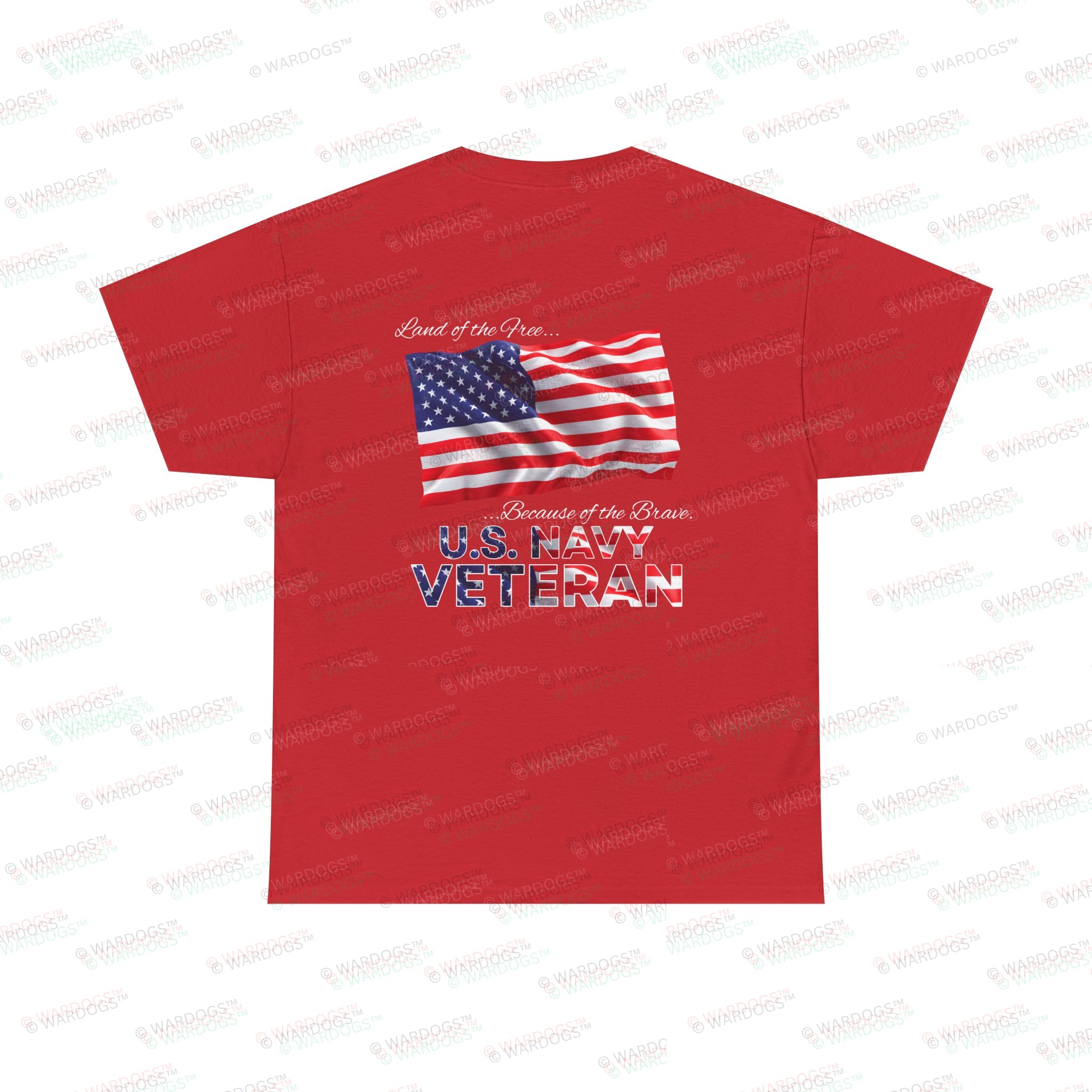 U.S. Navy Veteran T‑Shirt — American Flag Tribute Tee - White Text - Image 26