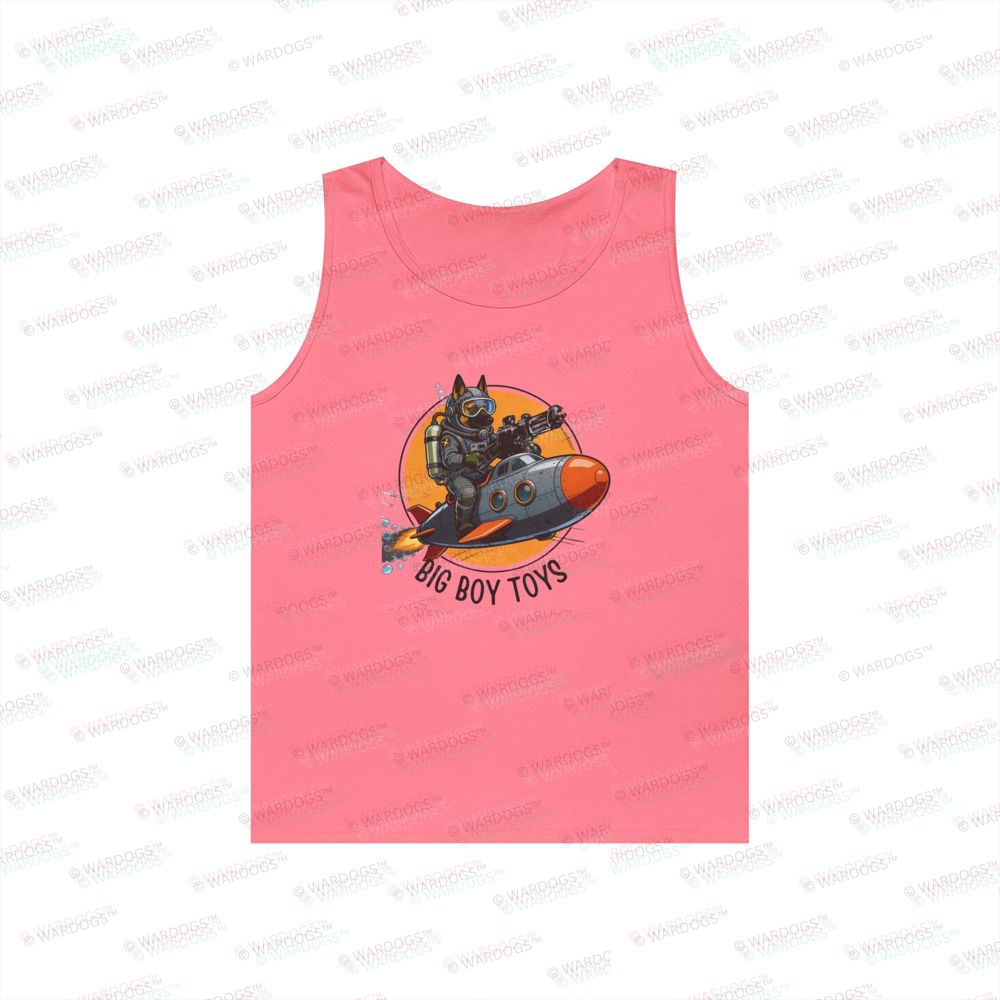 US Navy — 'Big Boy Toys' Submarine Graphic Muscle Tank - black text - Image 8