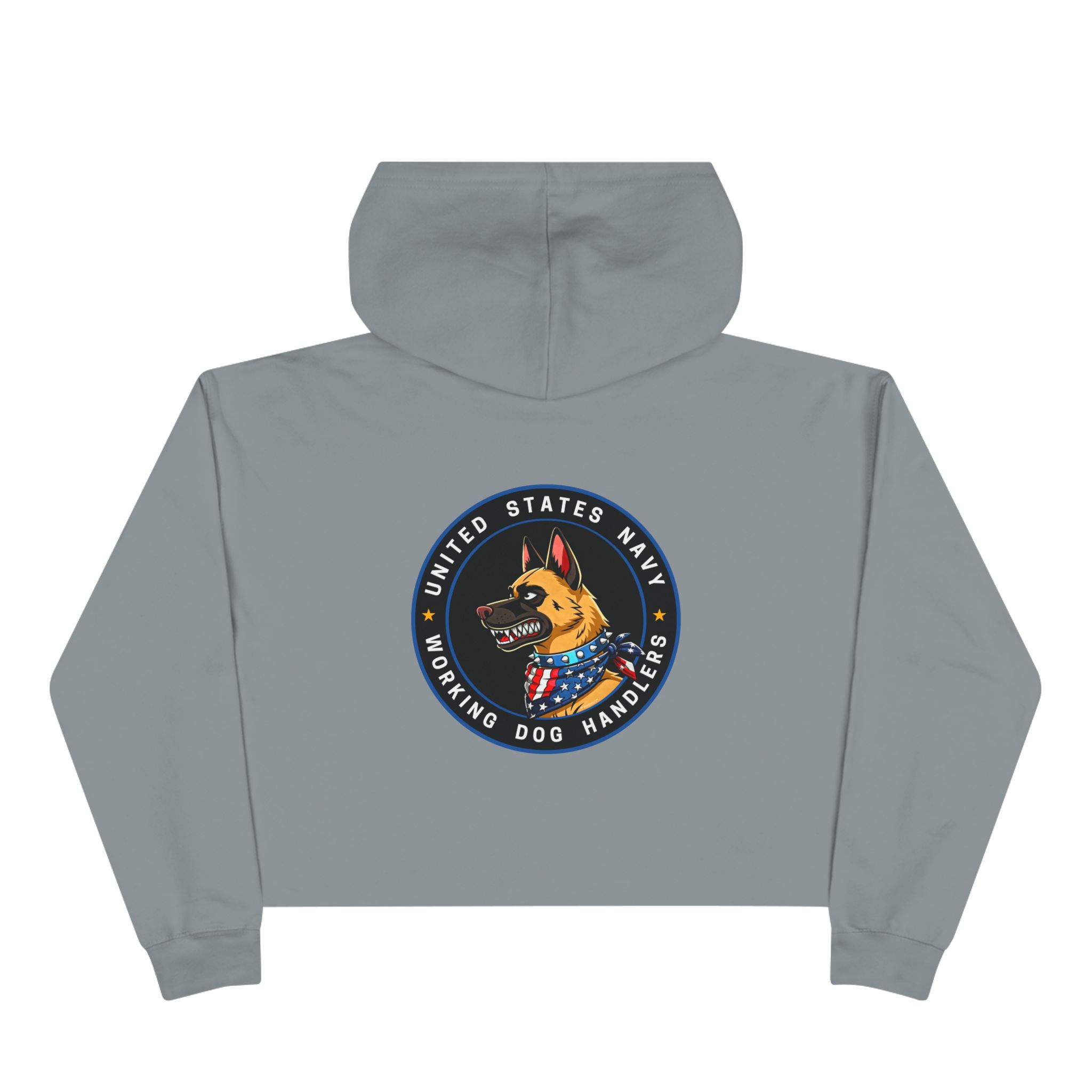 Crop Hoodie — U.S. Navy Working Dog Handler Emblem - Image 4