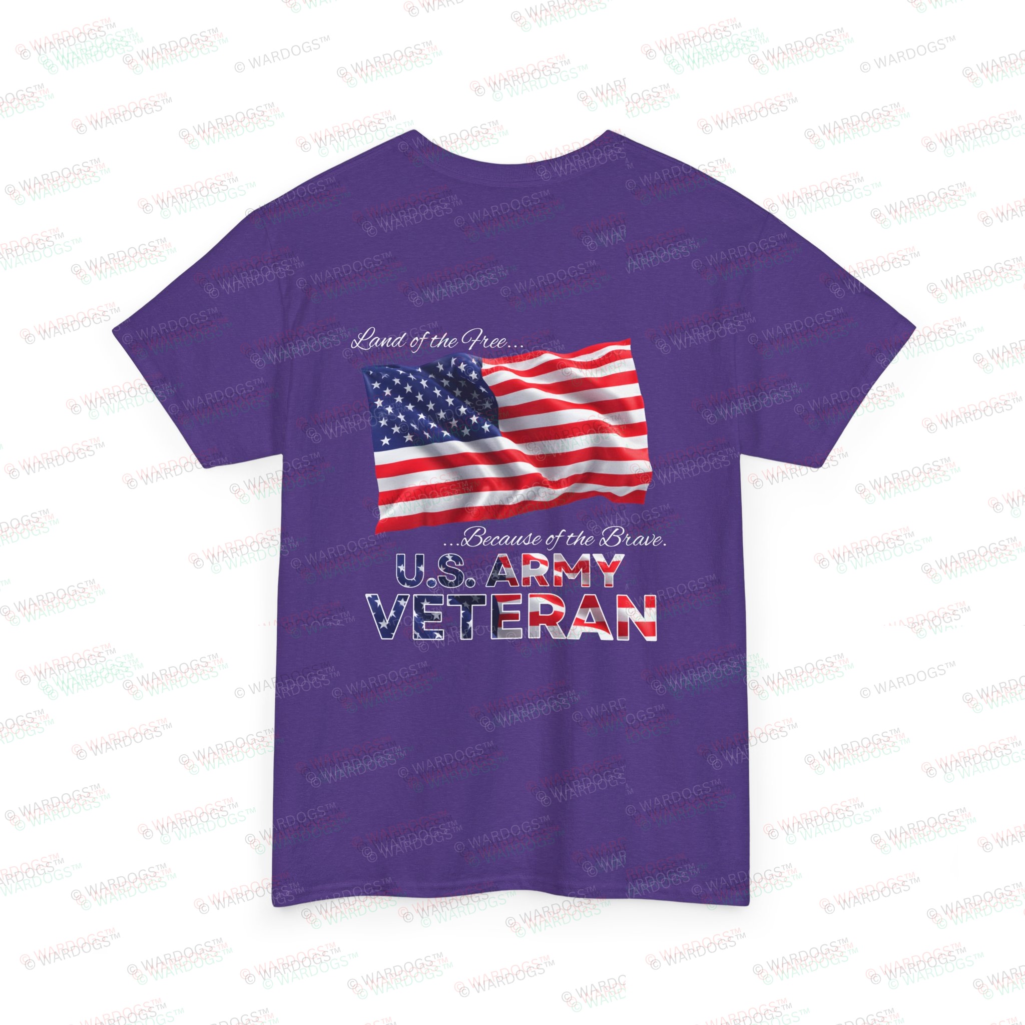 U.S. Army Veteran T‑Shirt — American Flag Tribute Tee - White Text - Image 24