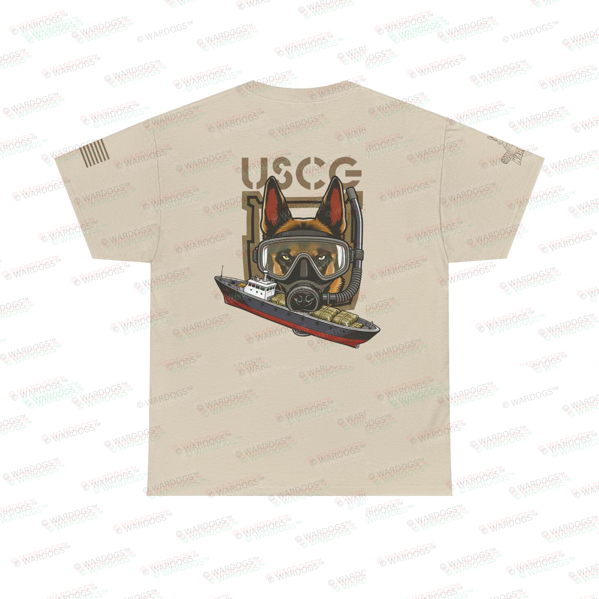 US Coast Guard MWD K9 Defender Military T-Shirt - Image 6