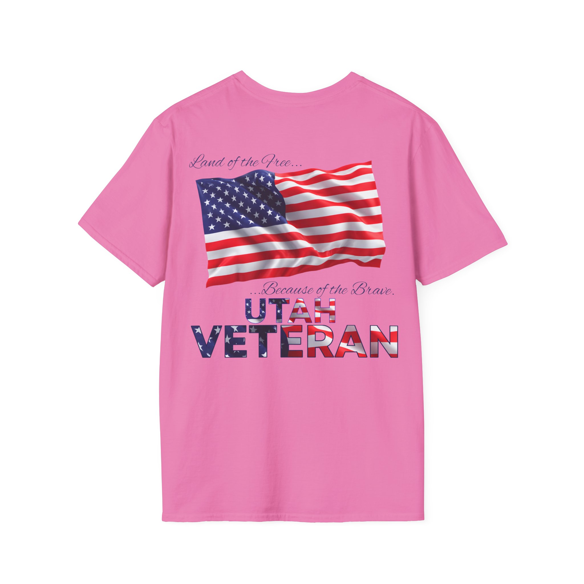 Utah Veteran T-Shirt — Home of the Brave American Flag Memorial Tee - Image 21