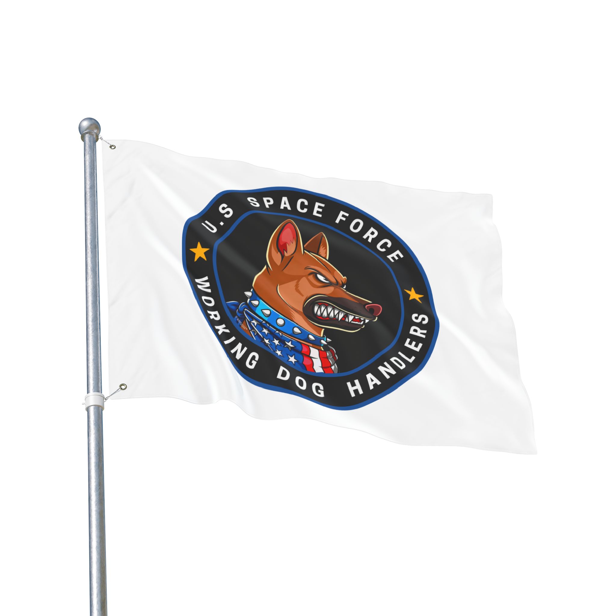 United States Space Force Dog Handlers Flag — Double-Sided Military K9 Banner - Blue Ltd. Ed. - Image 6