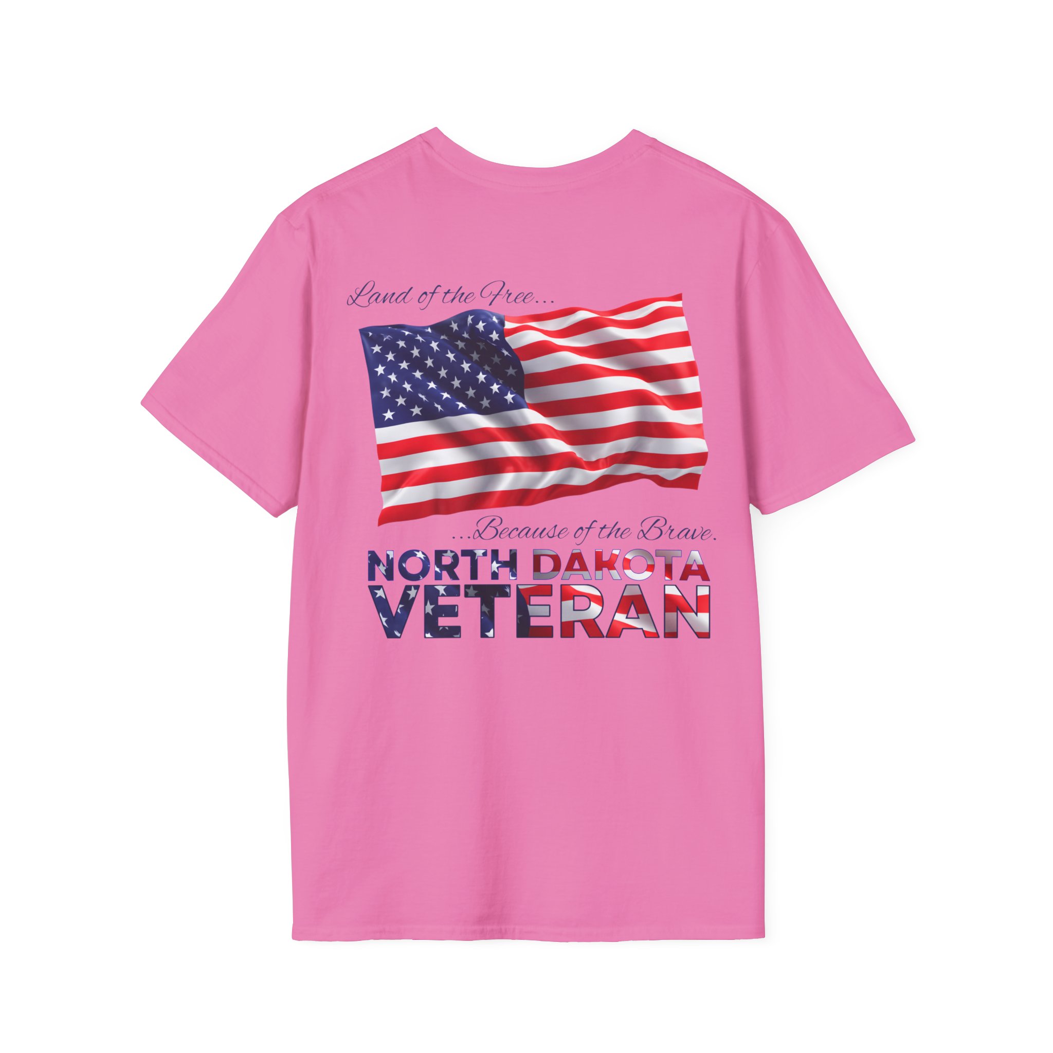 North Dakota Veteran T-Shirt — Home of the Brave American Flag Memorial Tee - Image 21