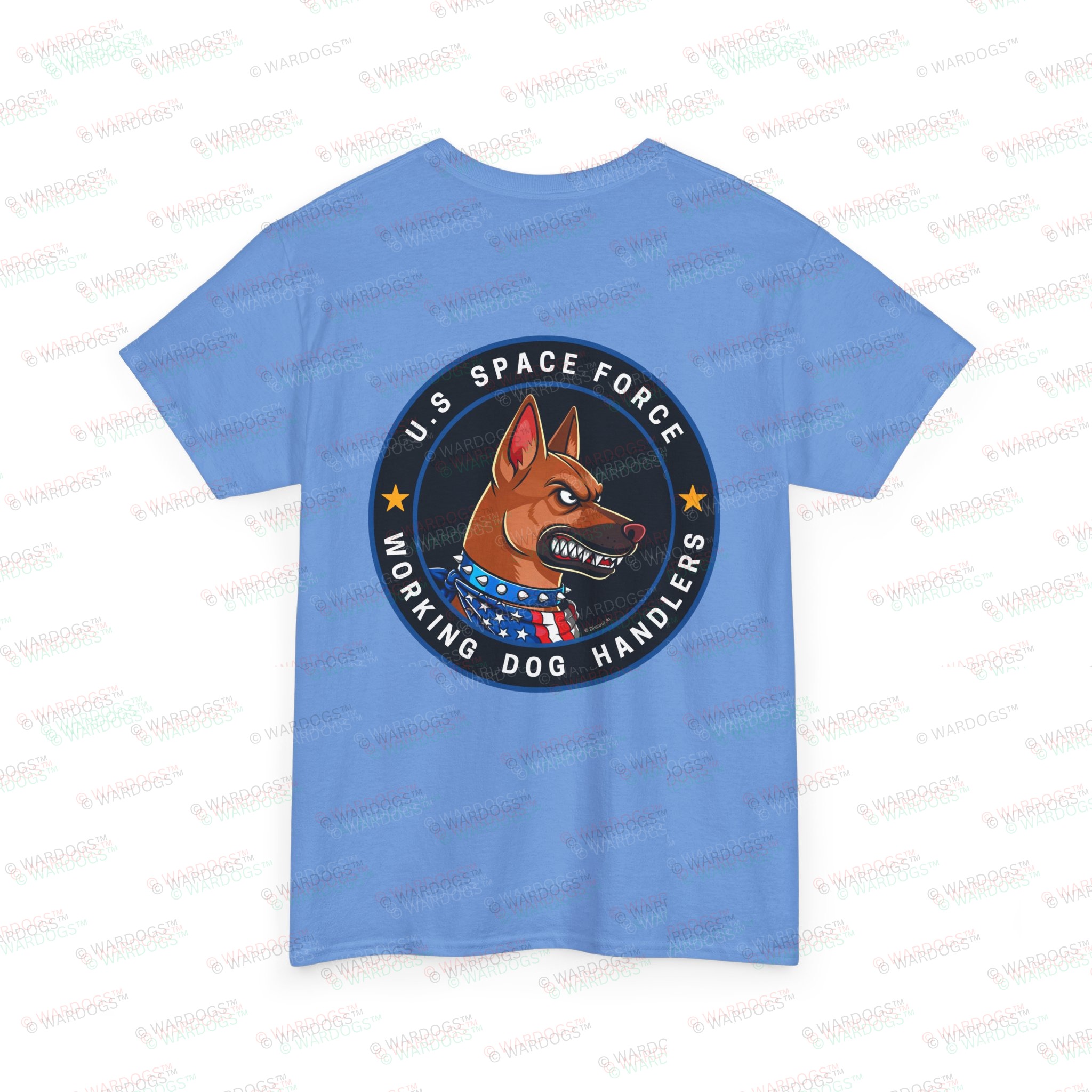 U.S. Space Force K9 Working Dog Handler T-Shirt - circle/back