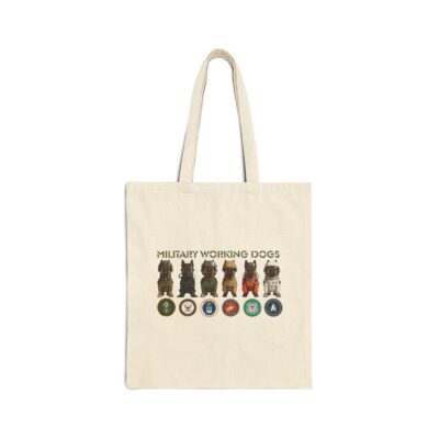 Military Working Dogs Line Up – All Branches Tribute Tote Bag