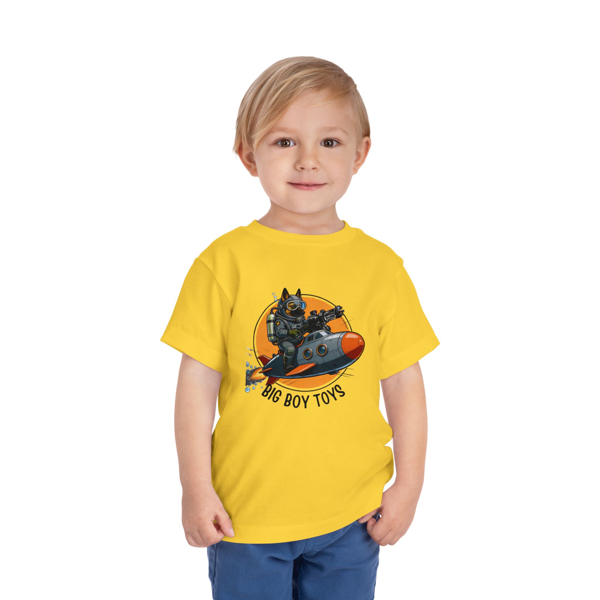 Copy of Toddler Tee — Big Boy Toys Submarine Pilot Dog Graphic Shirt - Image 21