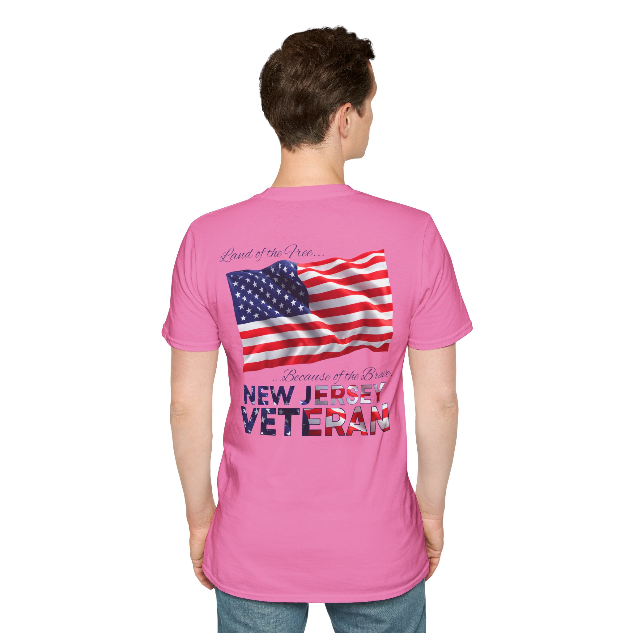 New Jersey Veteran T-Shirt — Home of the Brave American Flag Memorial Tee - Image 22