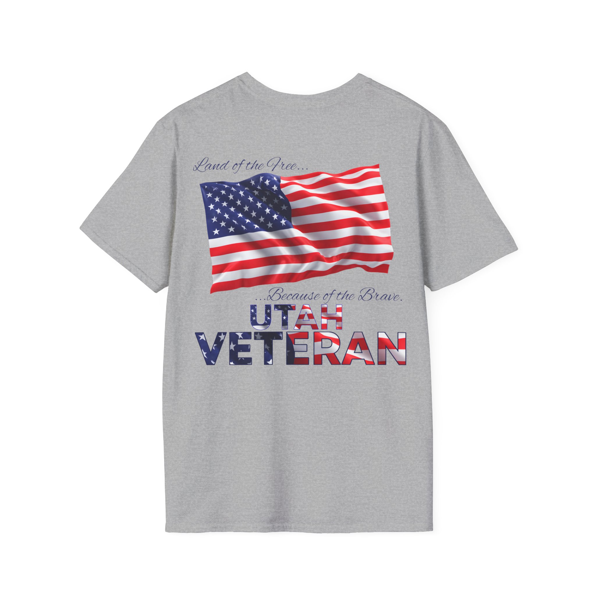 Utah Veteran T-Shirt — Home of the Brave American Flag Memorial Tee - Image 13