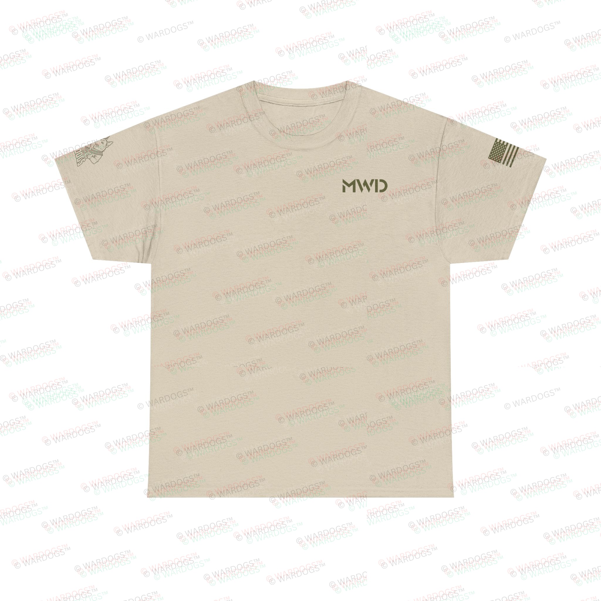 US Marine Corps MWD K9 Defender Military T-Shirt - Image 2