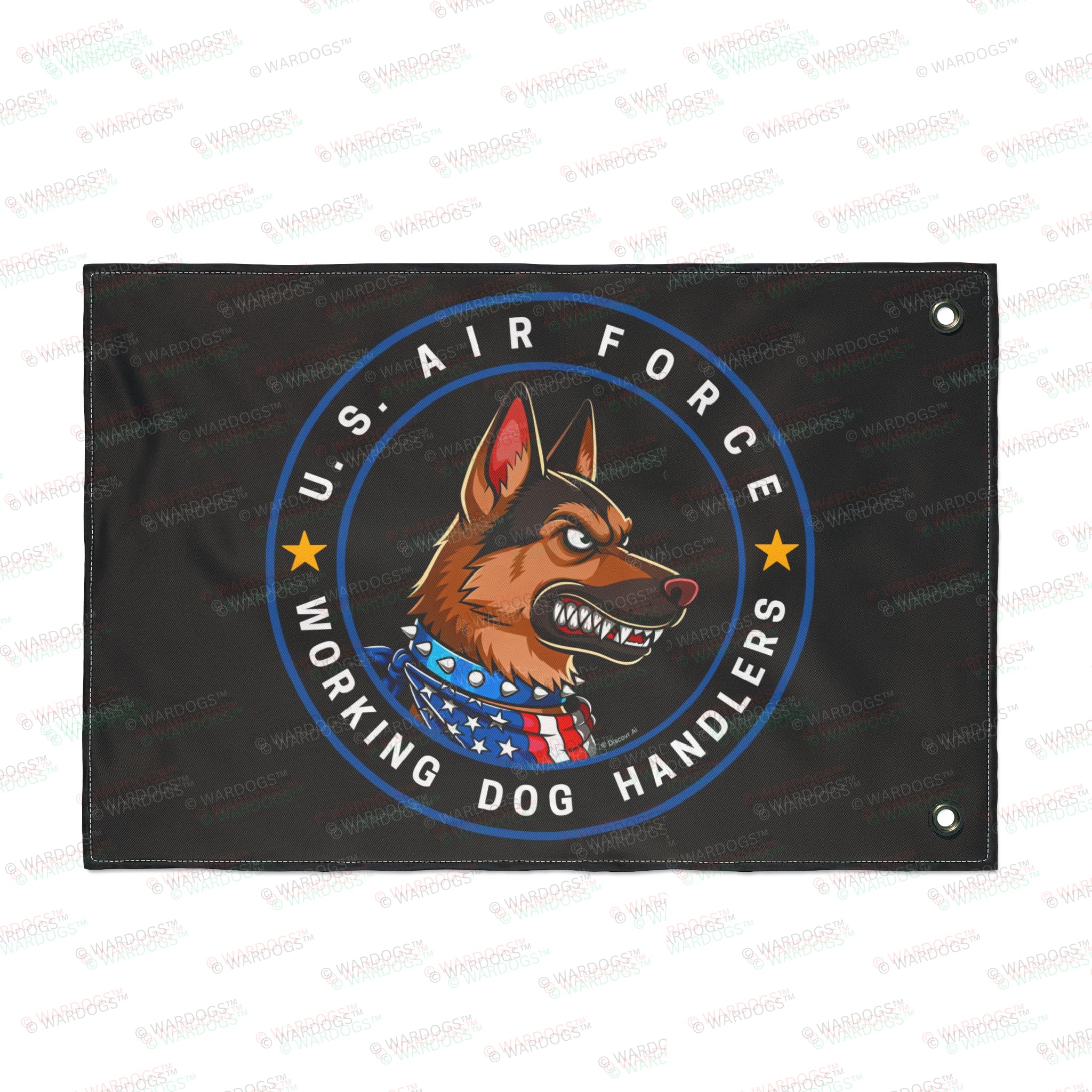 U.S. Air Force Working Dog Handlers Flag — Double-Sided Military K9 Tribute - Image 2