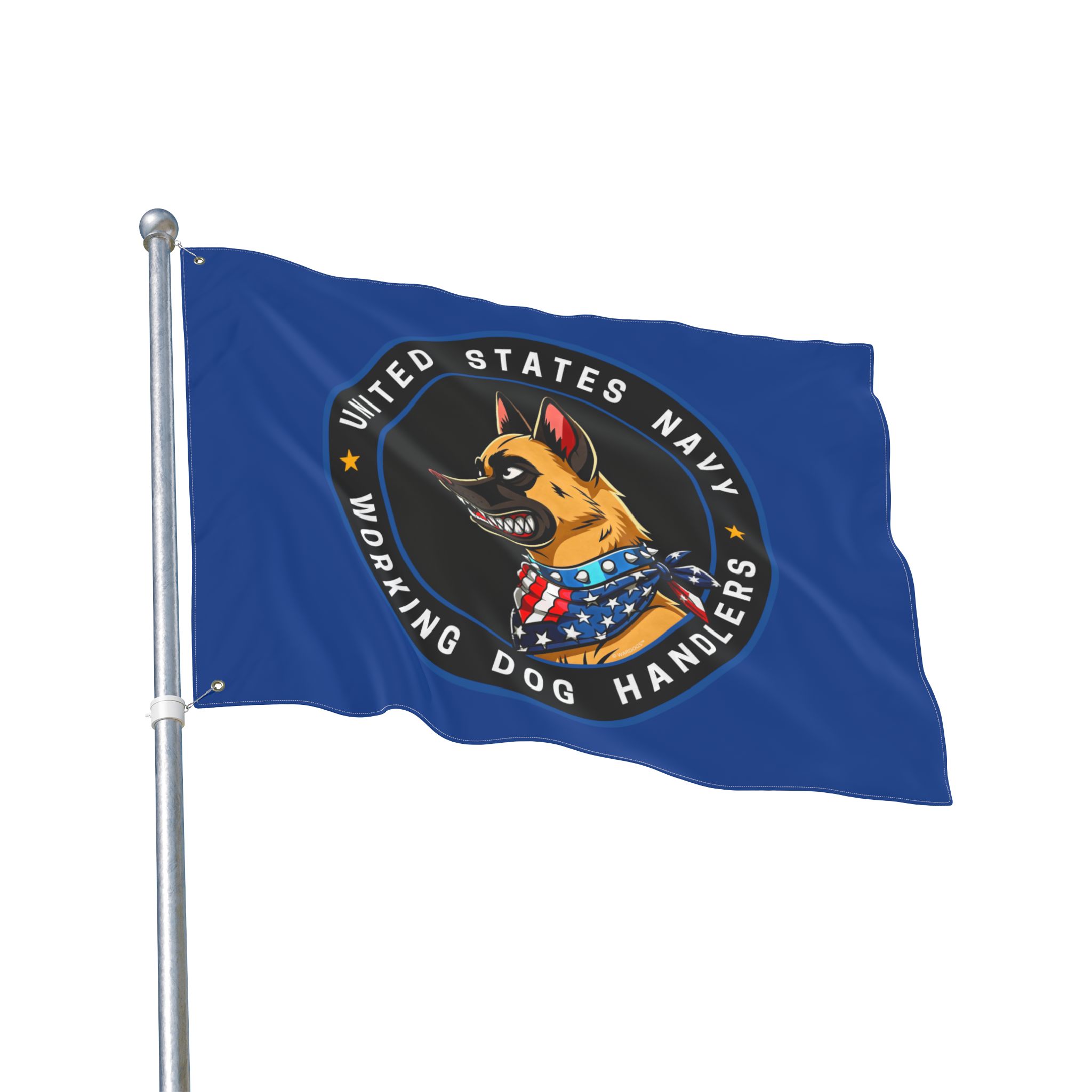 United States Navy Working Dog Handlers Flag — Double-Sided Military K9 Banner - Ltd Blue Edition - Image 6