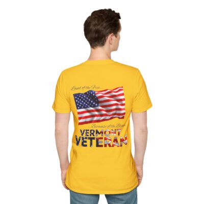 Vermont Veteran T-Shirt — Home of the Brave American Flag Memorial Tee