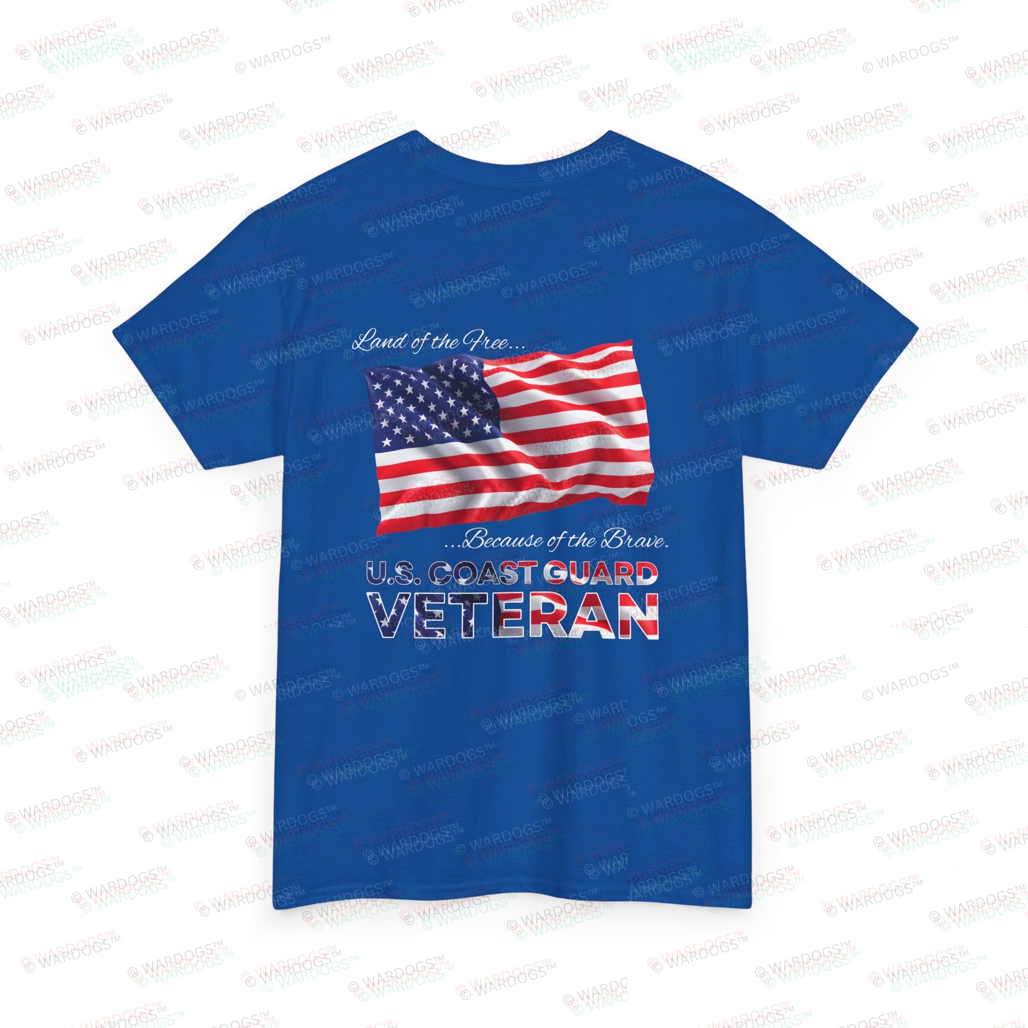U.S. Coast Guard Veteran T‑Shirt — American Flag Tribute Tee - White Text - Image 20