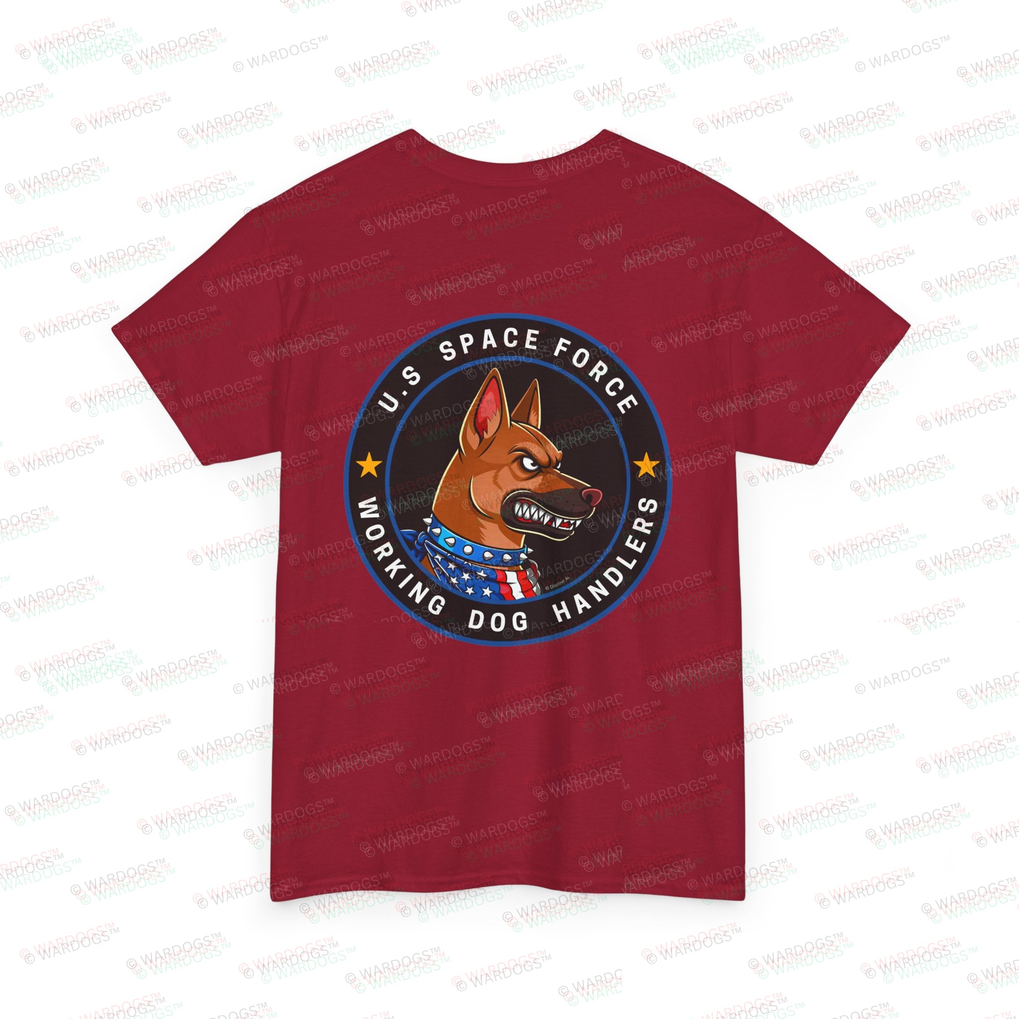 U.S. Space Force K9 Working Dog Handler T-Shirt - circle/back - Image 10