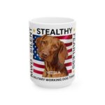 MWD "FEARLESS" Mug — Military K9 Coffee Cup (11oz/15oz) Vizsla