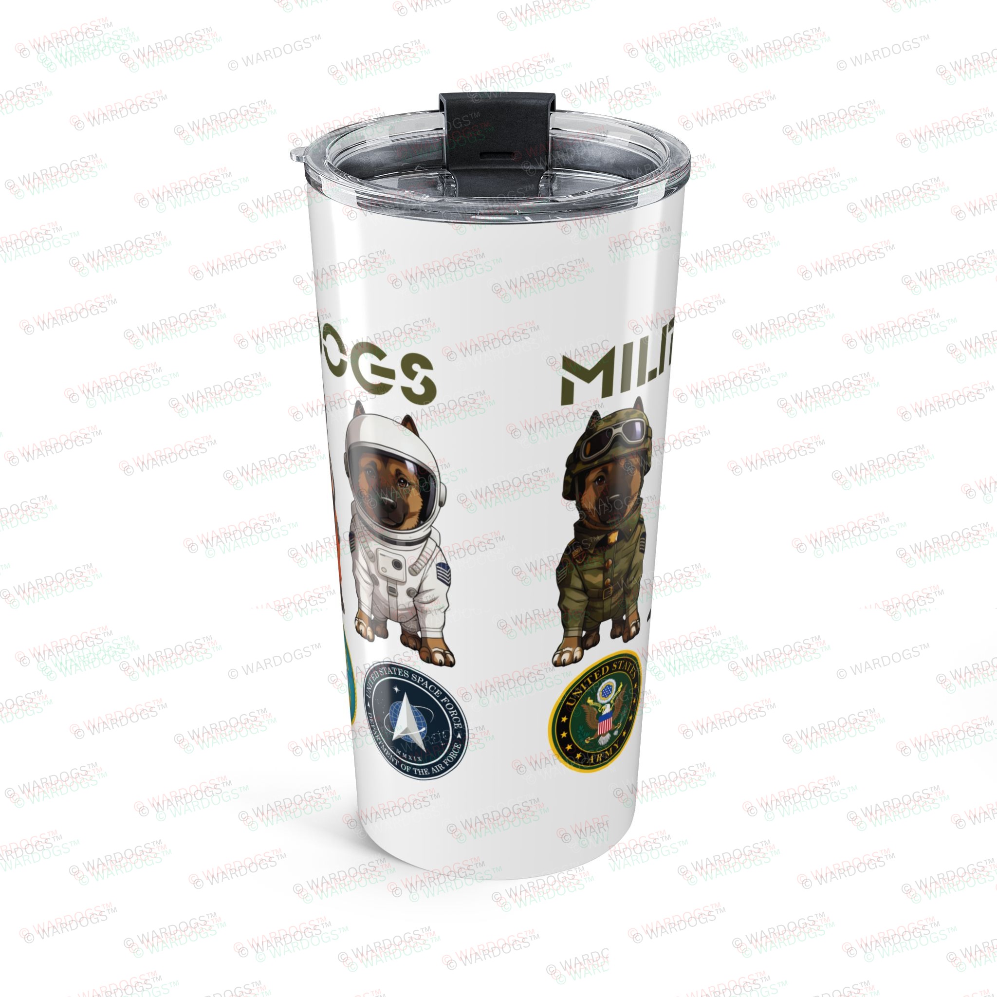 Military Working Dogs 20oz Tumbler – Patriotic K9 Veteran Travel Mug - Image 2