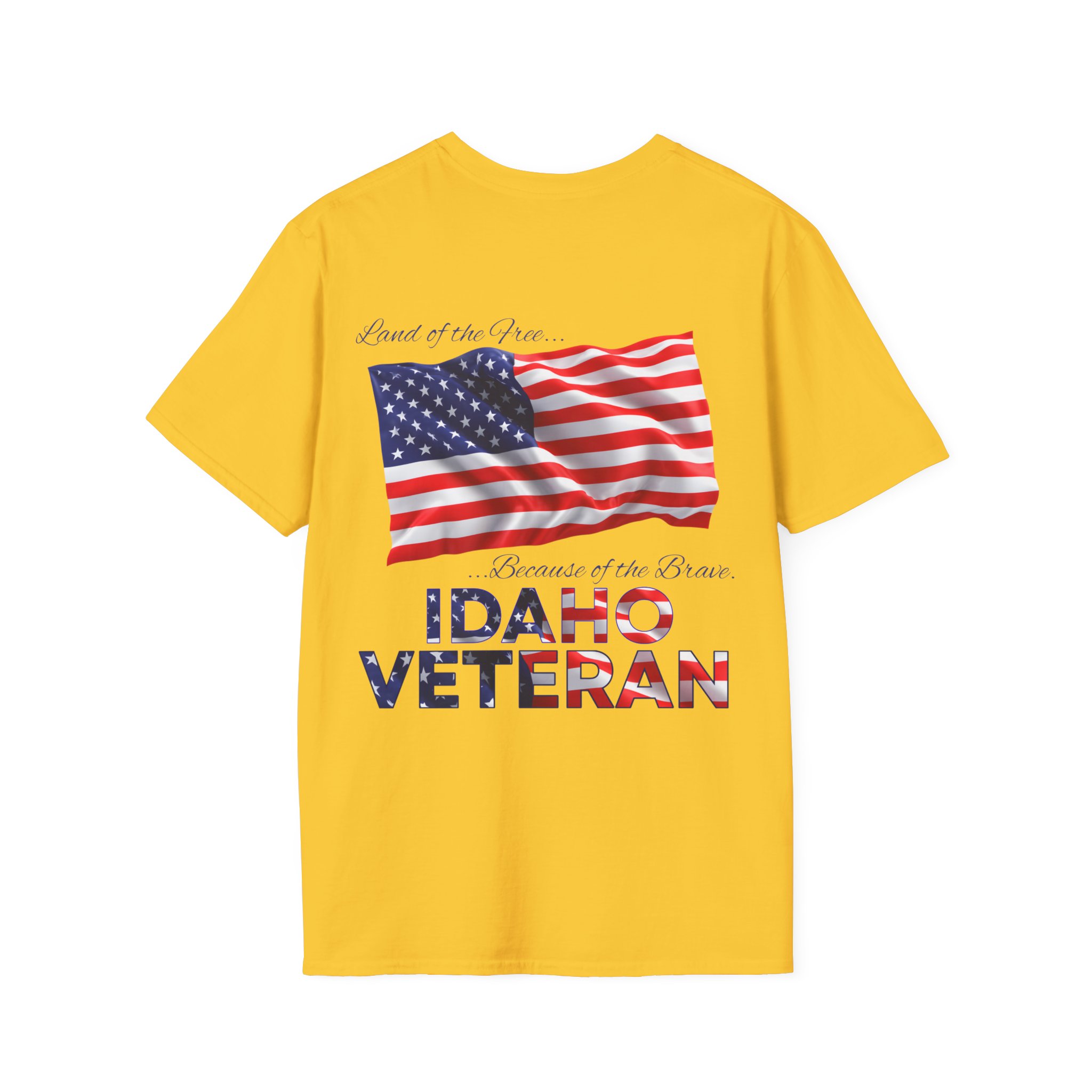 Idaho Veteran T-Shirt — Proud American Flag Military Tribute - Image 13