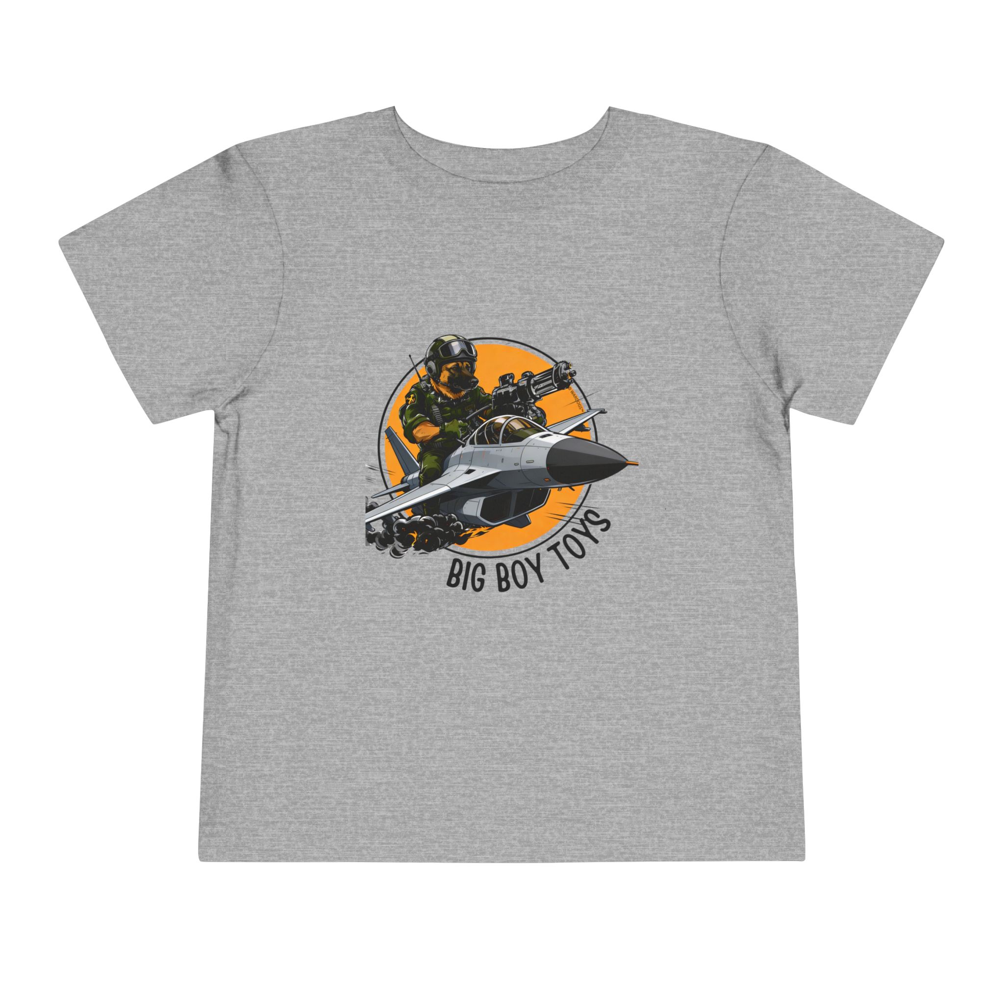 Toddler Tee - "Big Boy Toys" Air Force Jet Pilot Graphic Kids Shirt - Image 17