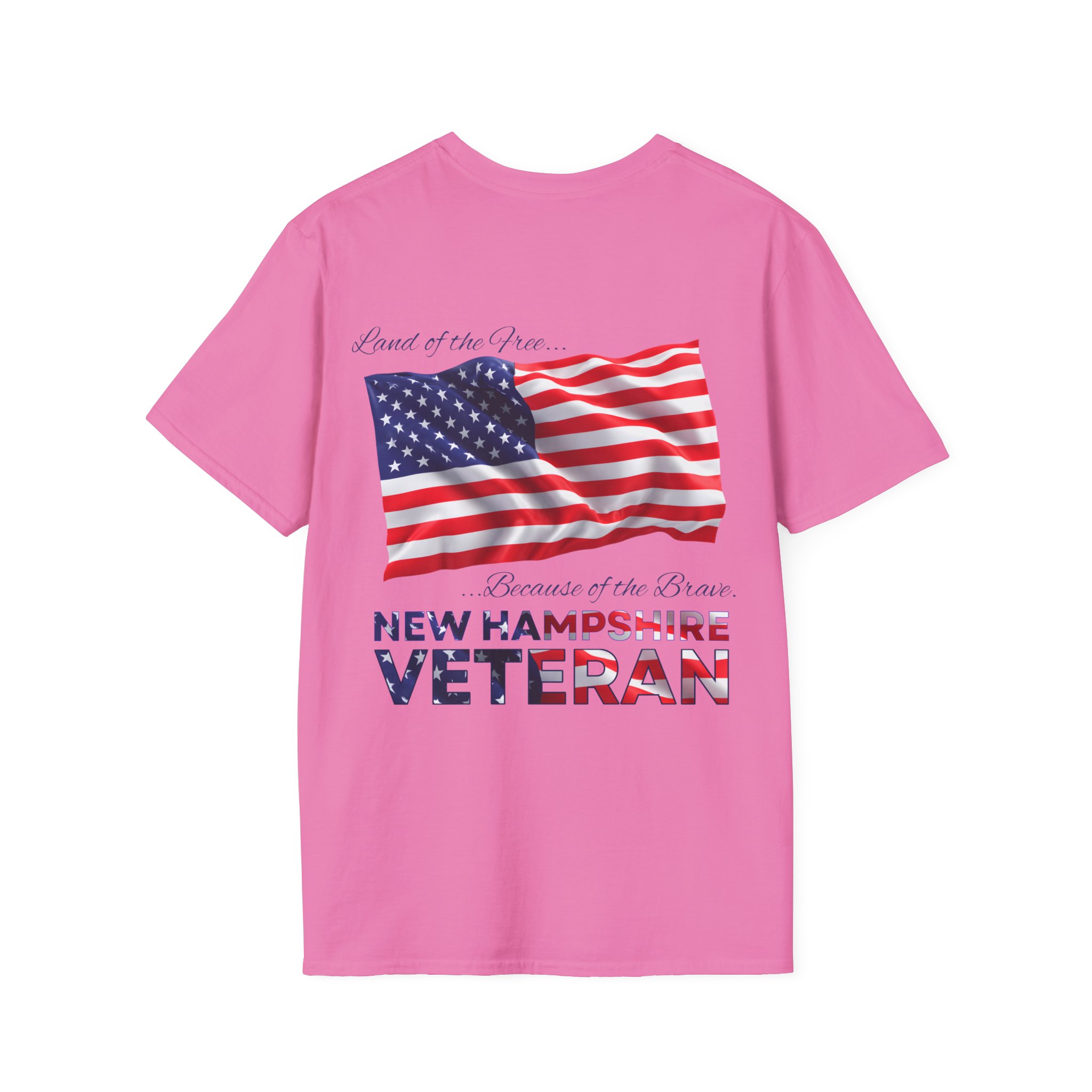 New Hampshire Veteran T-Shirt — Home of the Brave American Flag Memorial Tee - Image 16