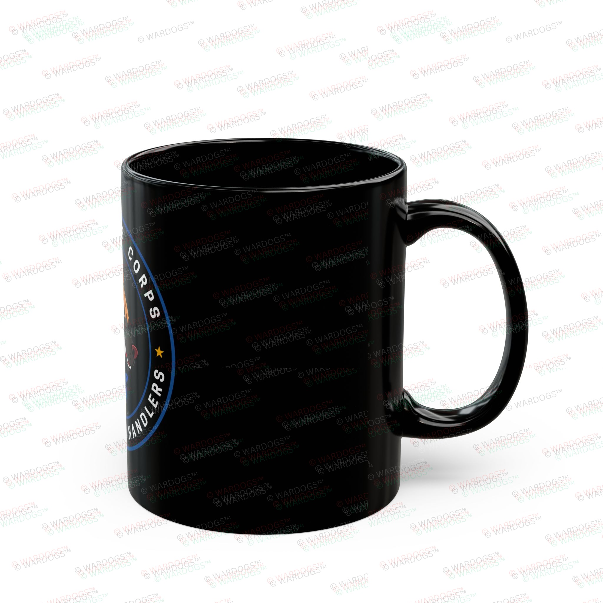 Military Working Dogs Black Ceramic Mug — U.S. Marine Corps (11oz/15oz) - Image 2