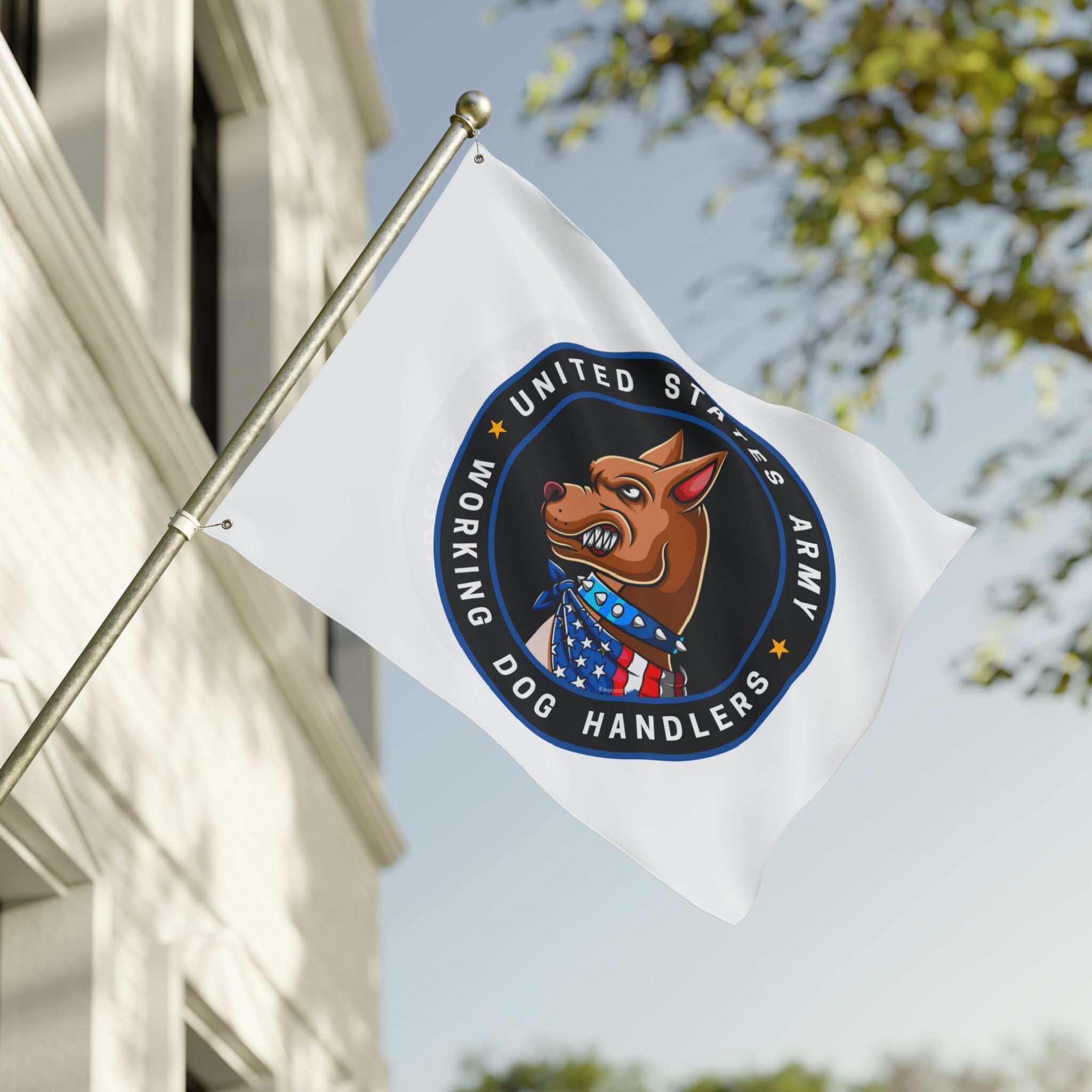 United States Army Working Dog Handlers Flag — Double-Sided Military K9 Banner - Image 7