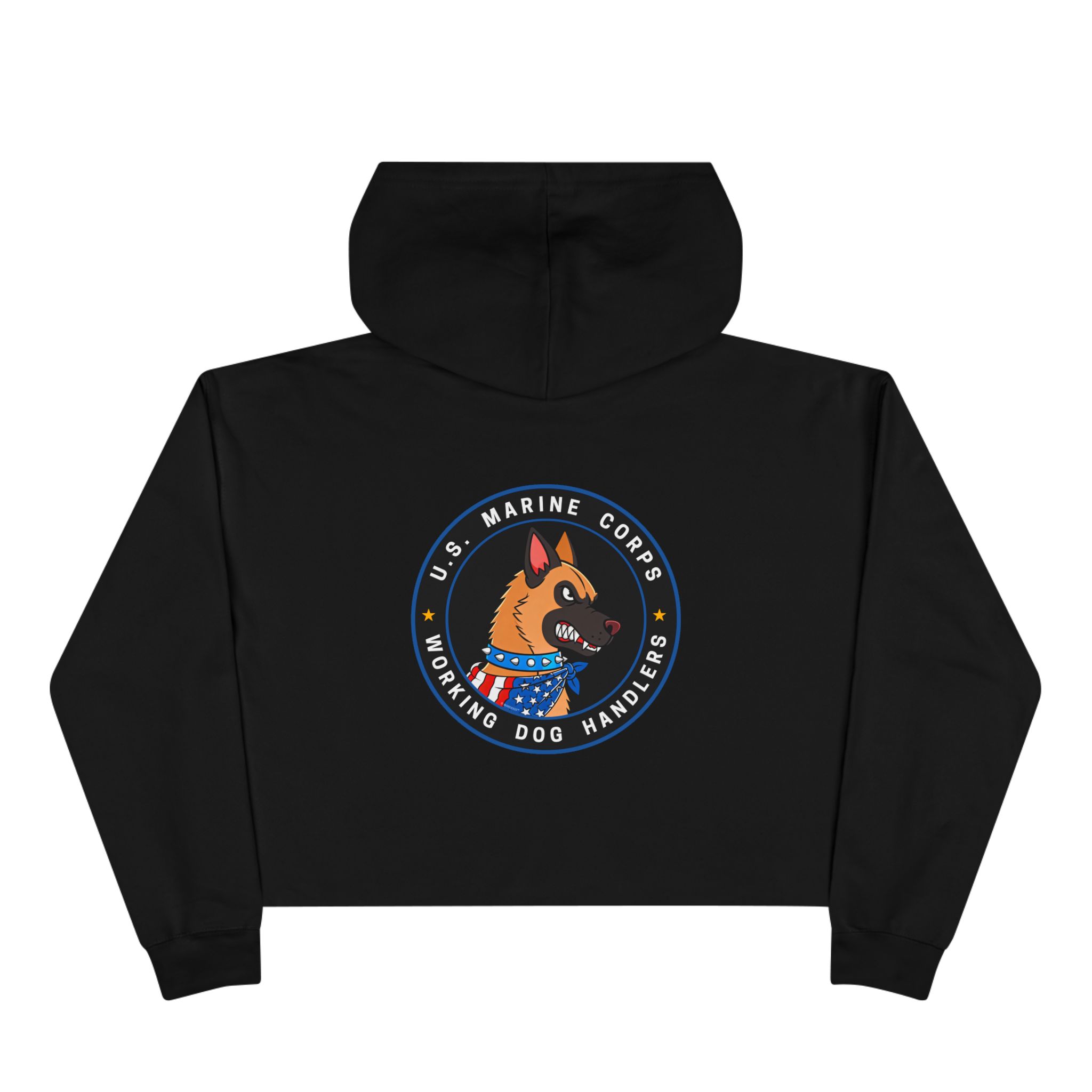Crop Hoodie — U.S. Marine Corps Working Dog Handler Emblem