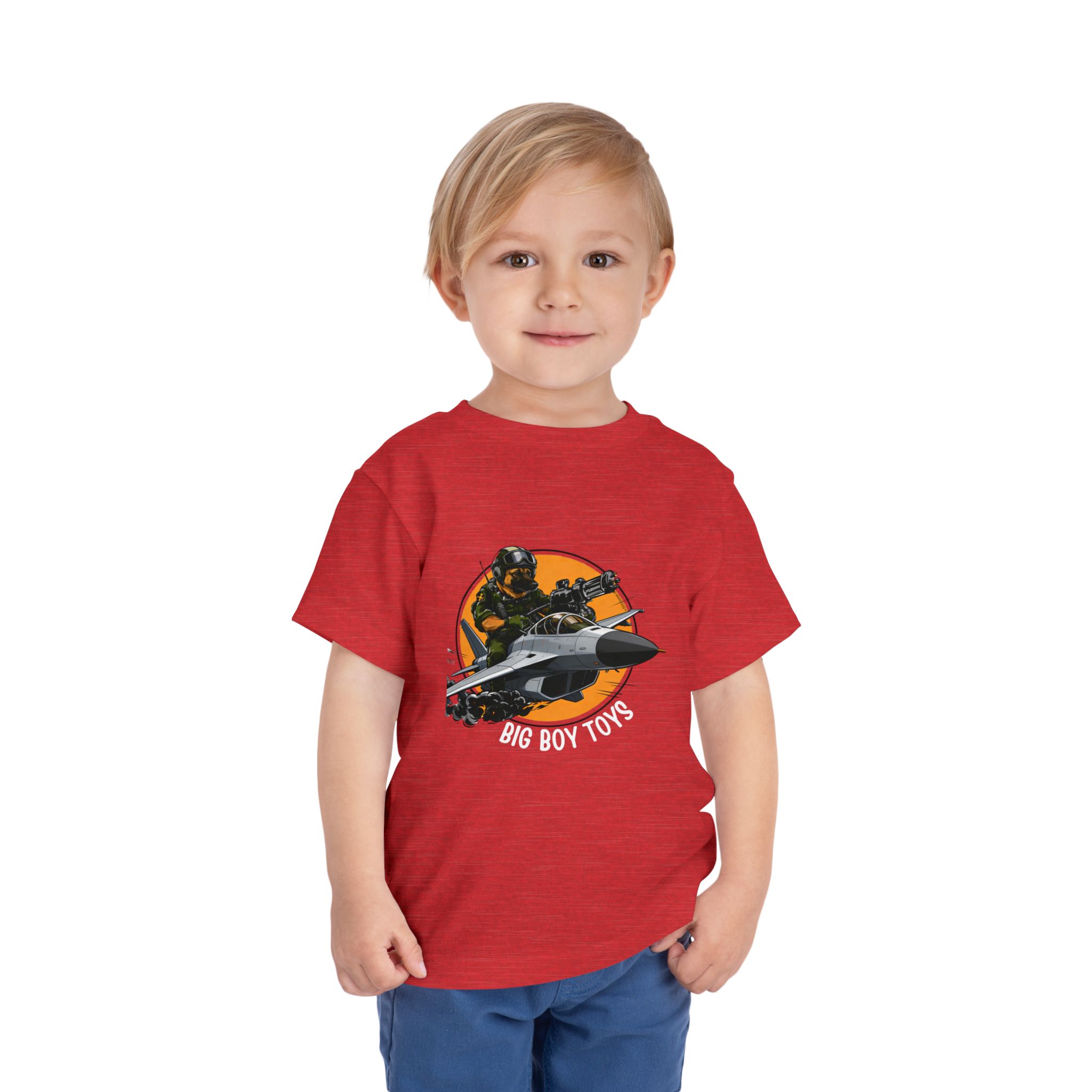 Toddler Jet Fighter Tee – Cool Air Force Pilot Aircraft Graphic Shirt for Kids - Image 3