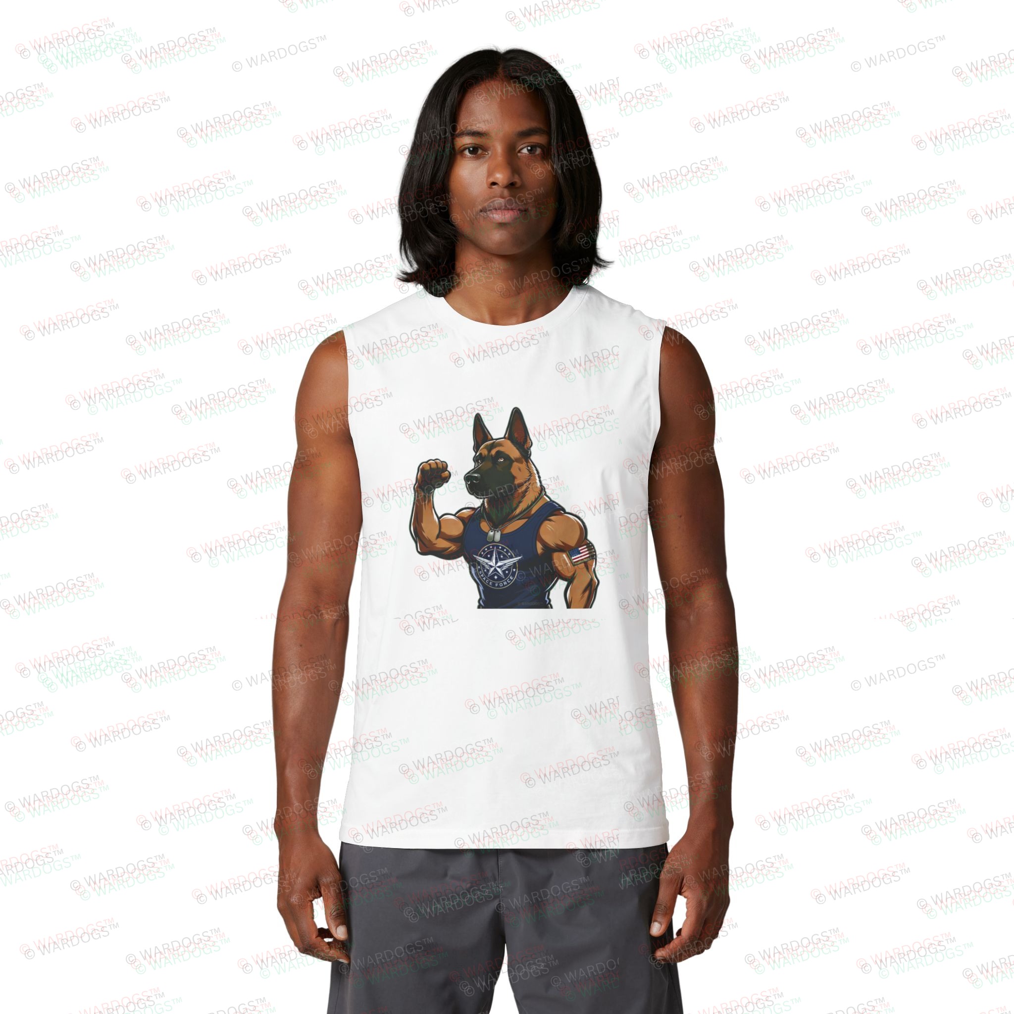 US Space Force Muscle Tank Top - "NO PAIN" - Image 3