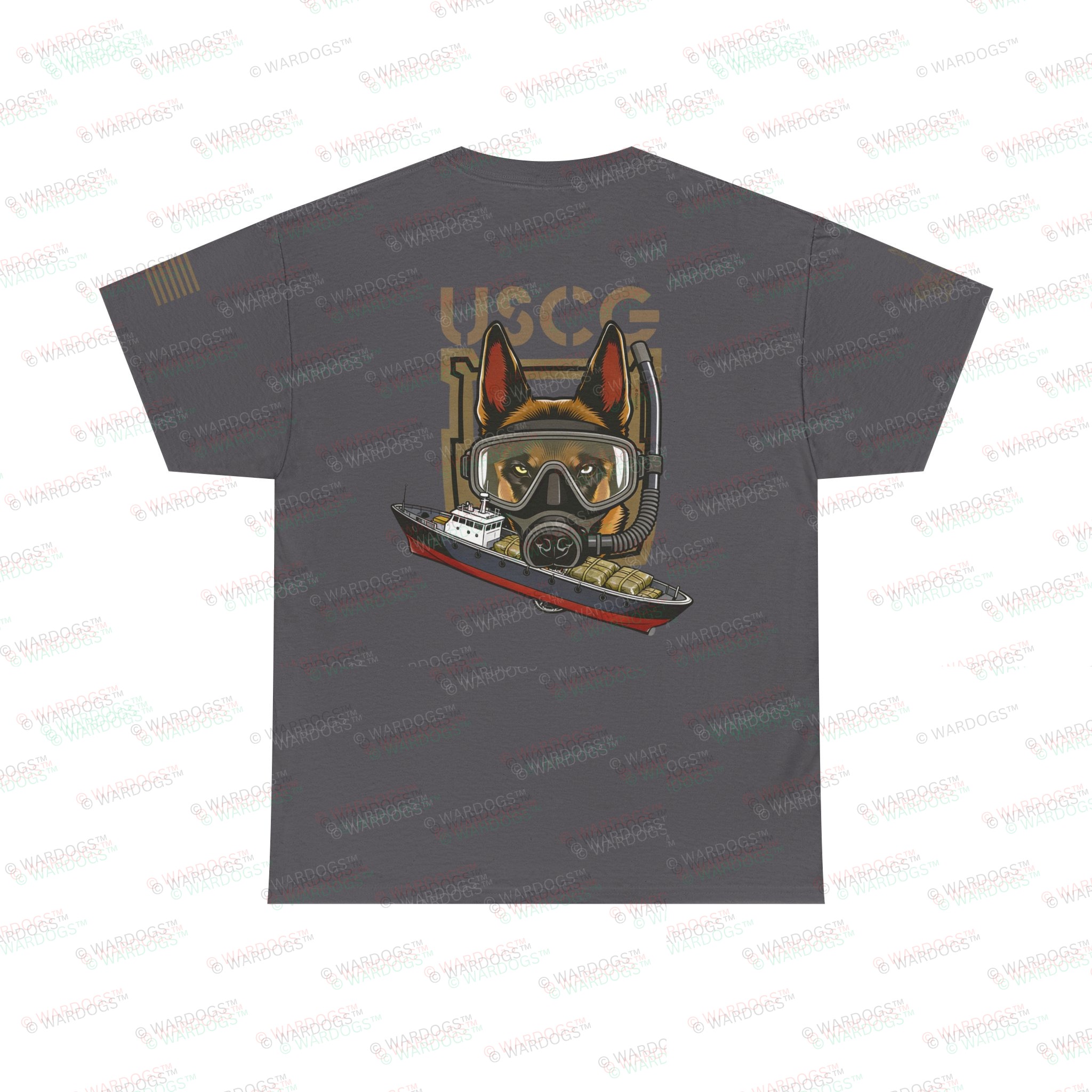 US Coast Guard MWD K9 Defender Military T-Shirt - Image 16