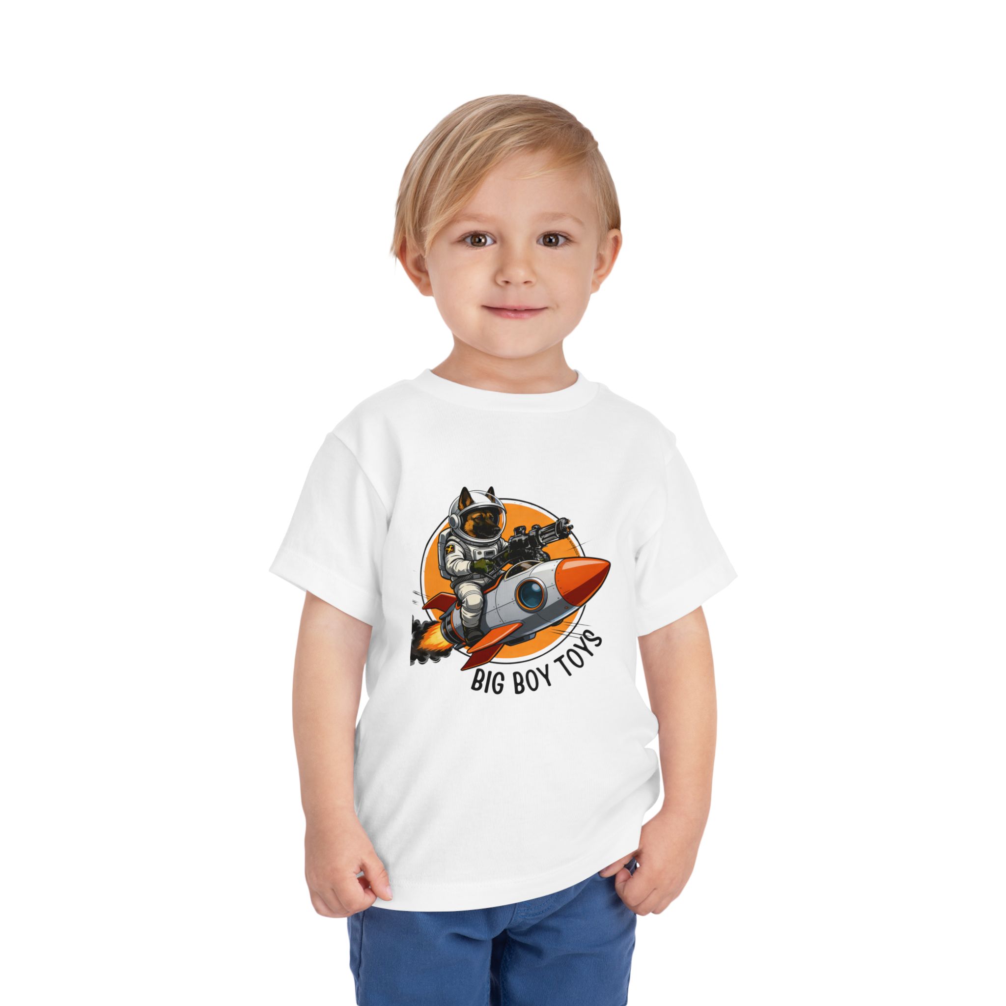 Toddler Tee — Astronaut U.S. Space Force Rocket Graphic Kids Shirt - Image 4