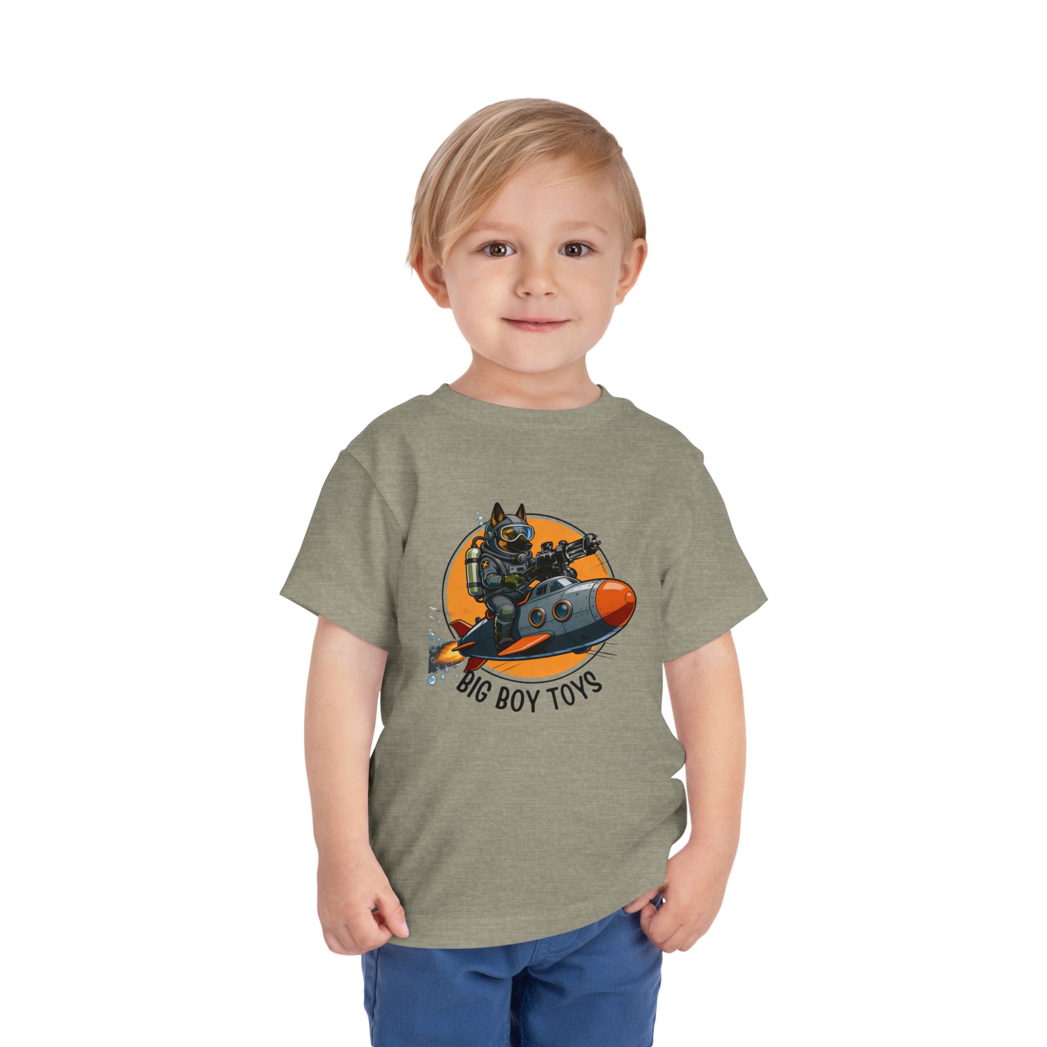 Copy of Toddler Tee — Big Boy Toys Submarine Pilot Dog Graphic Shirt - Image 17