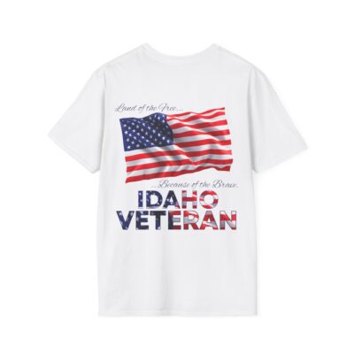 Idaho Veteran T-Shirt — Proud American Flag Military Tribute