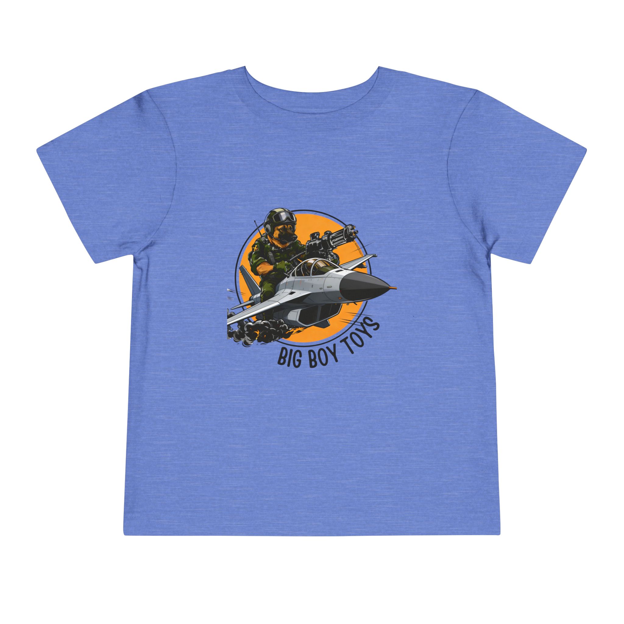 Toddler Tee - "Big Boy Toys" Air Force Jet Pilot Graphic Kids Shirt - Image 21