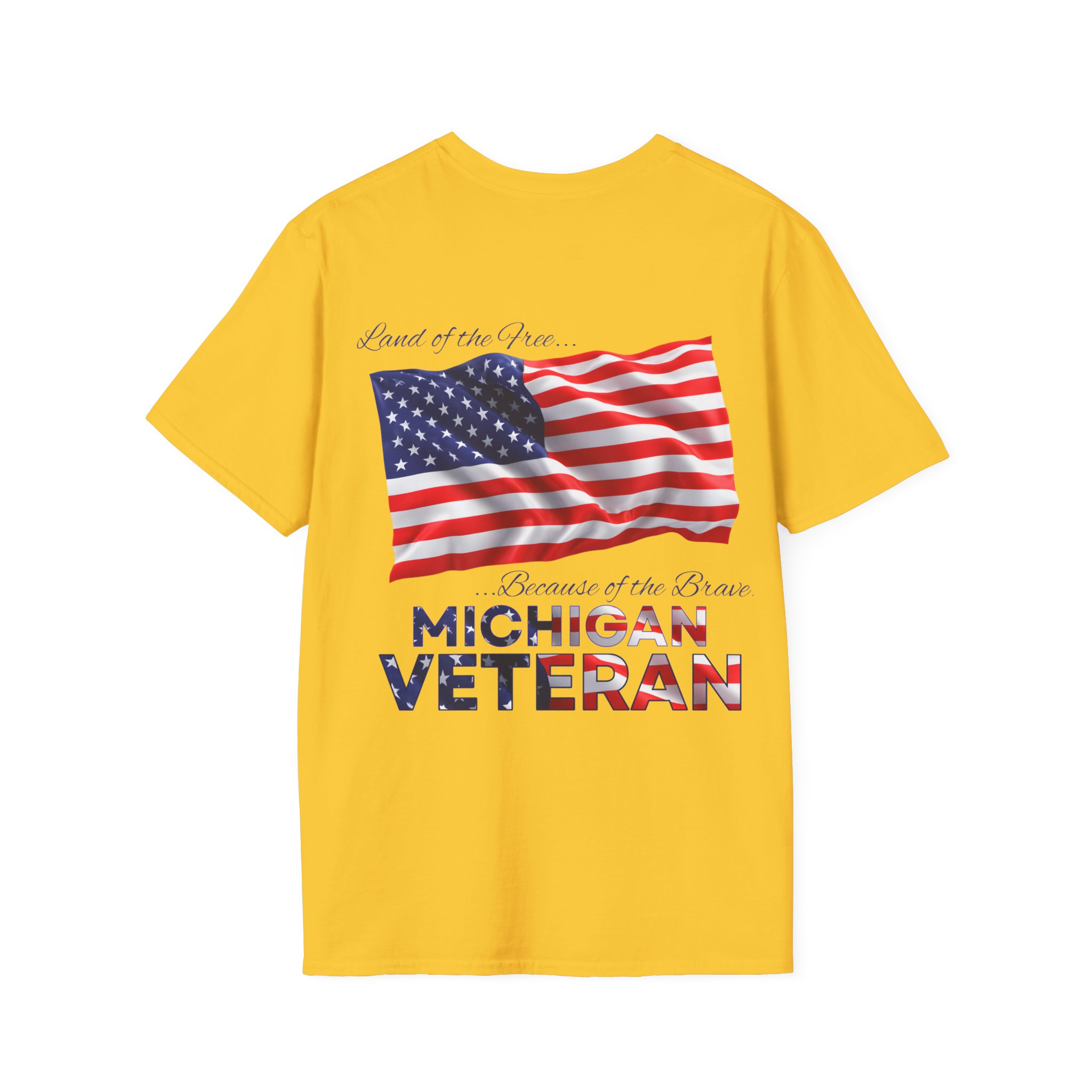 Michigan Veteran T-Shirt — Proud American Flag Military Tribute - Image 7
