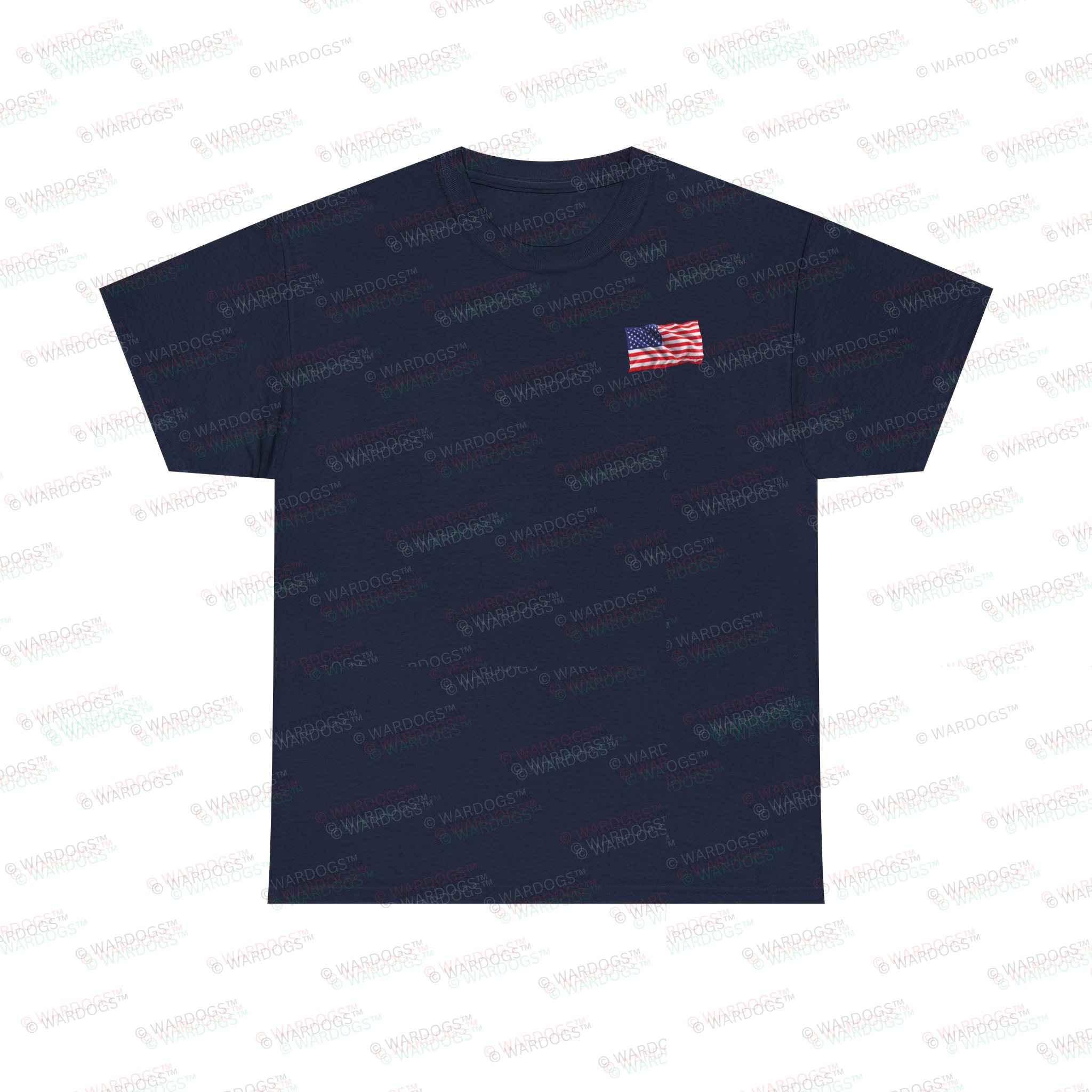 U.S. Coast Guard Veteran T‑Shirt — American Flag Tribute Tee - White Text - Image 2
