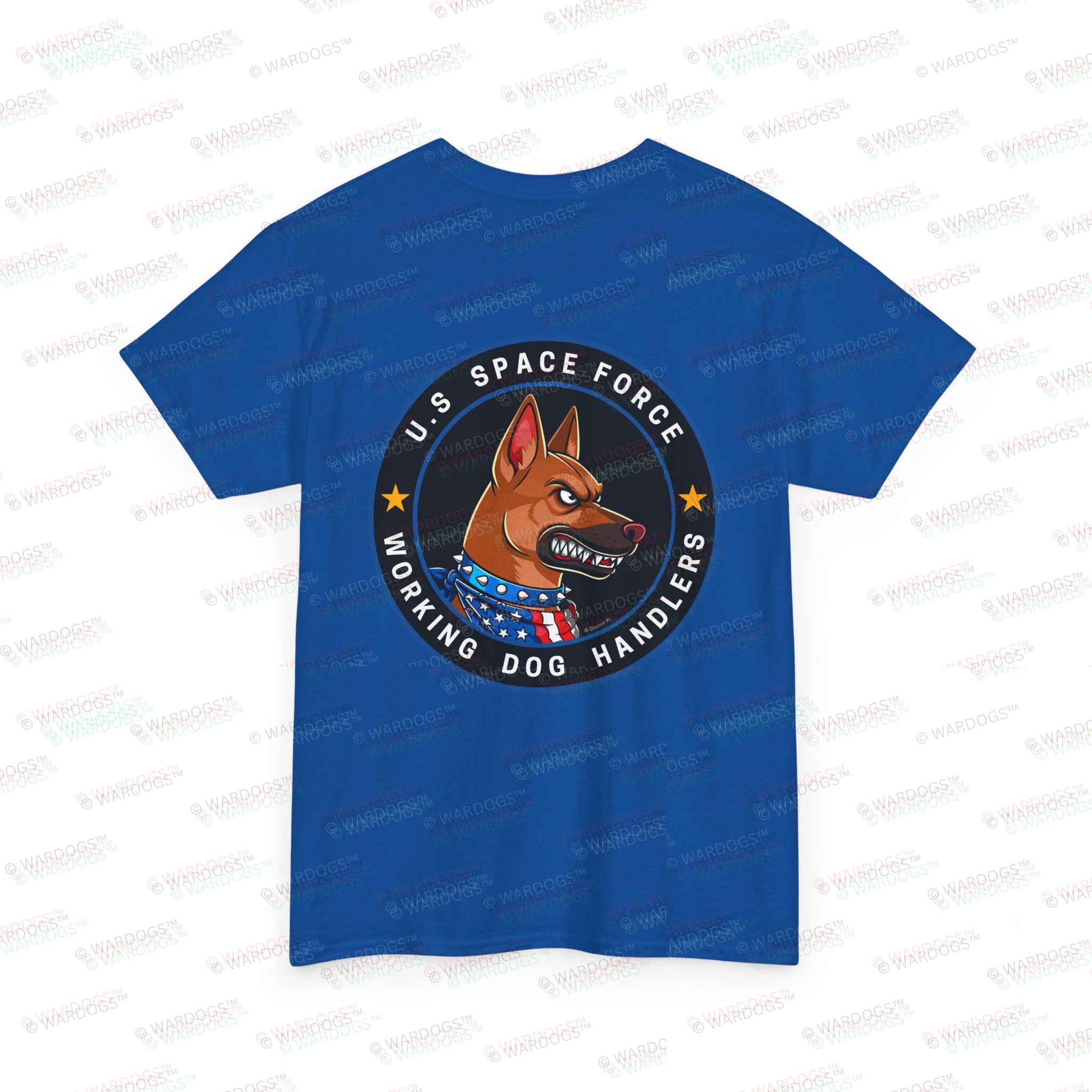 U.S. Space Force K9 Working Dog Handler T-Shirt - circle/back - Image 7