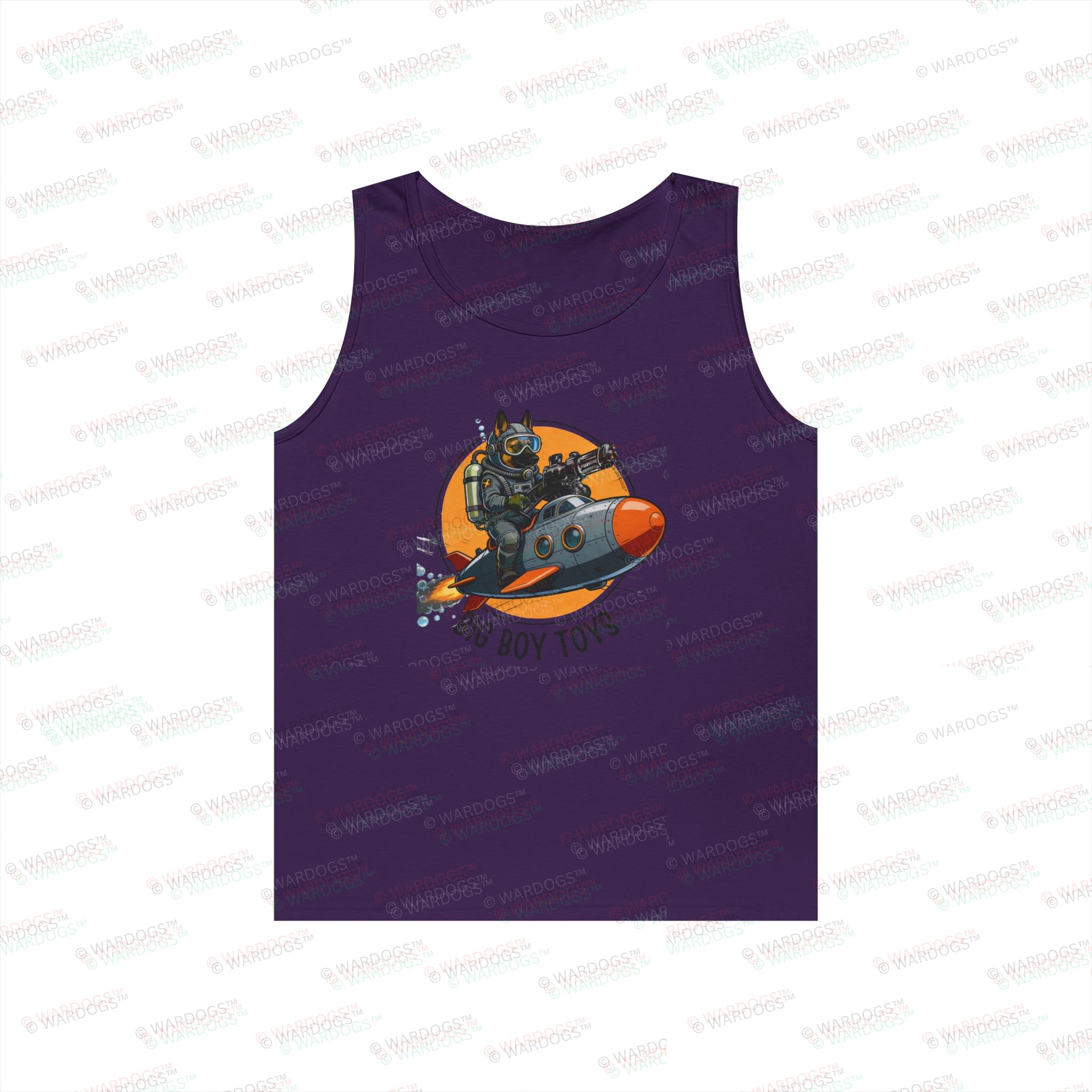 US Navy — 'Big Boy Toys' Submarine Graphic Muscle Tank - black text - Image 7