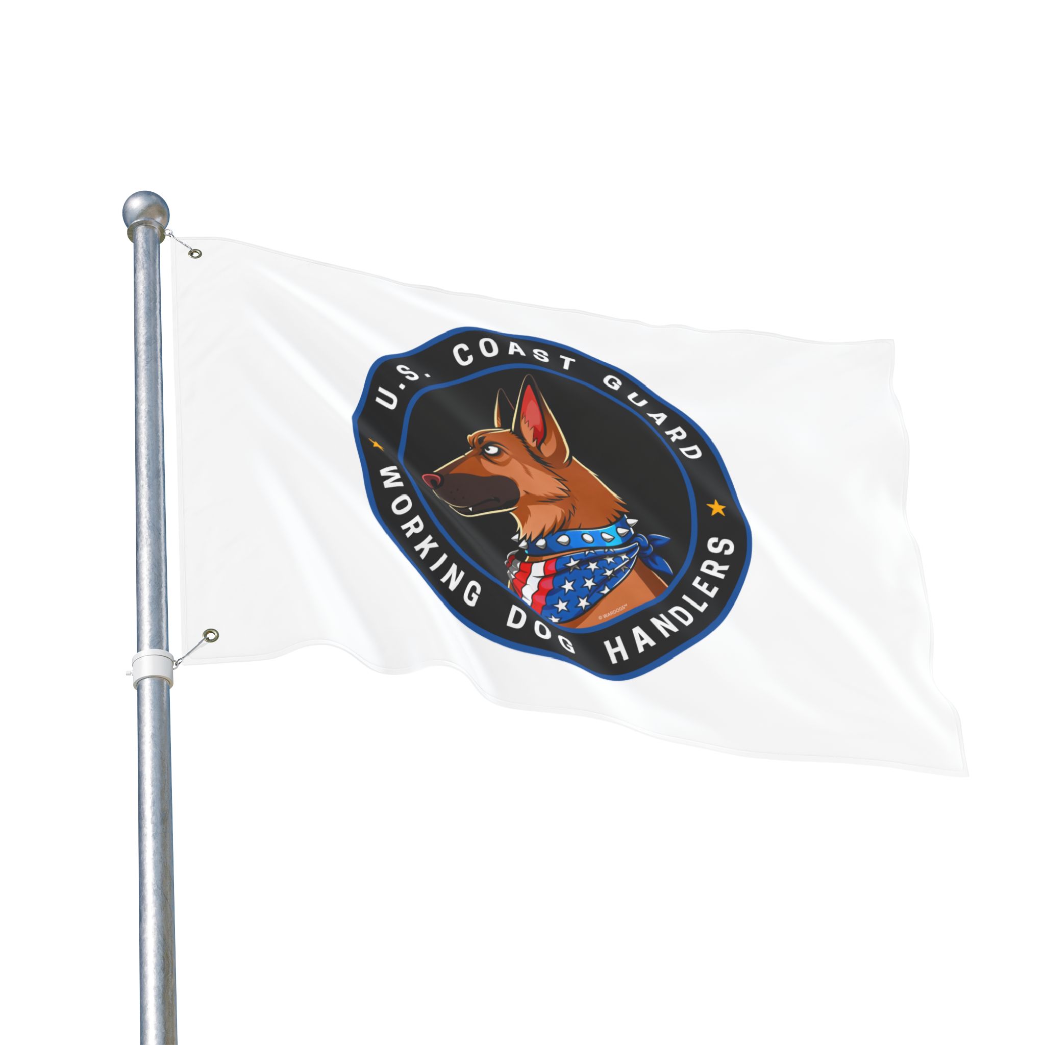 U.S. Coast Guard Working Dog Handlers Flag — Double-Sided Military K9 Banner - Image 4