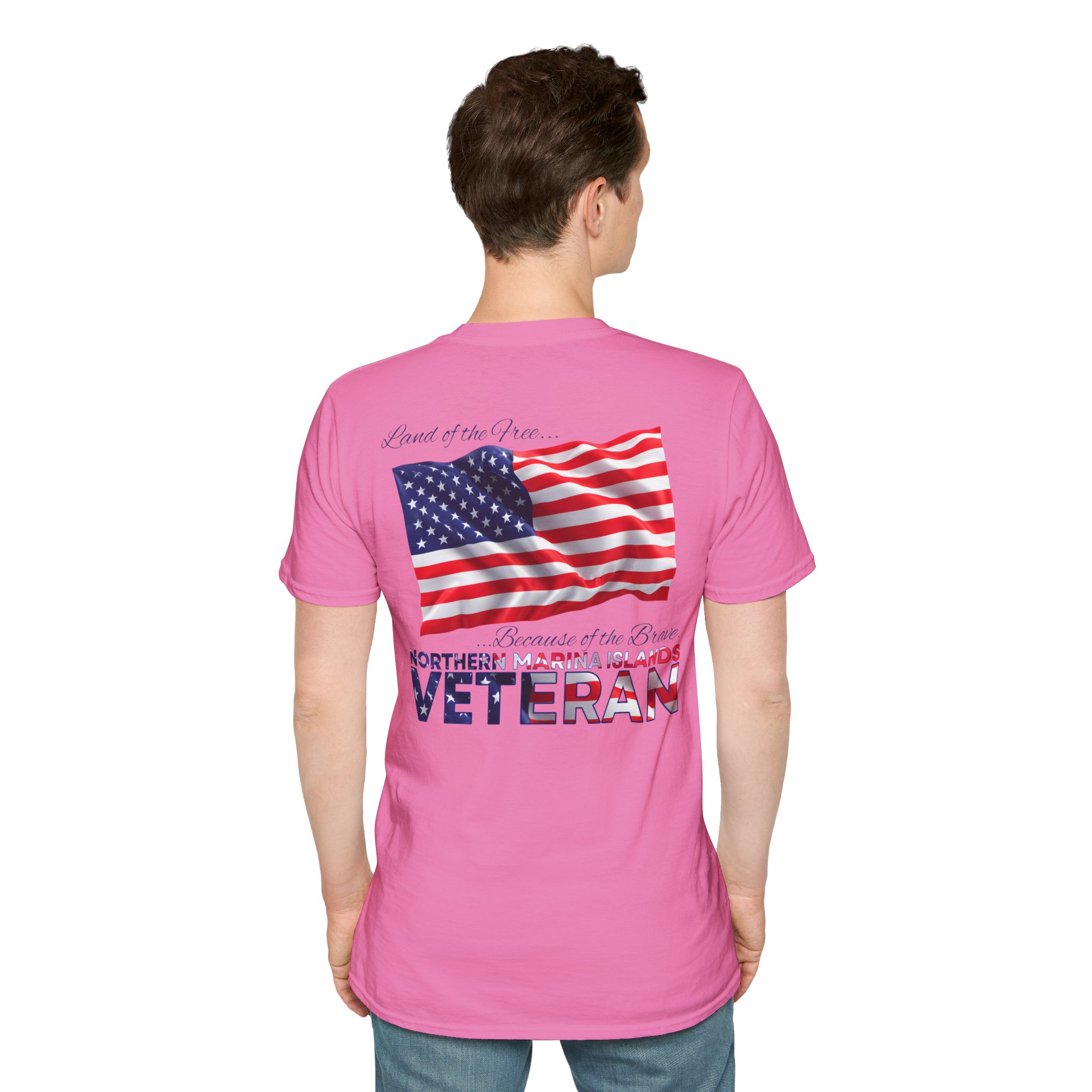 Northern Marina Islands Veteran T-Shirt — Home of the Brave American Flag Memorial Tee - Image 22
