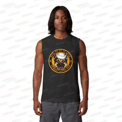 Navy K9 Patch Muscle Tank — ‘Beware of the Dog’ Sailor