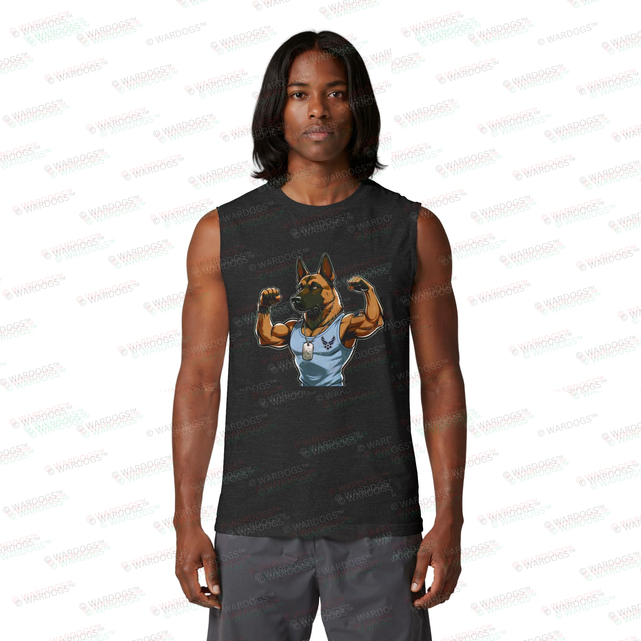 US AIR FORCE Muscle Dog Tank Top — "NO PAIN" - Image 5