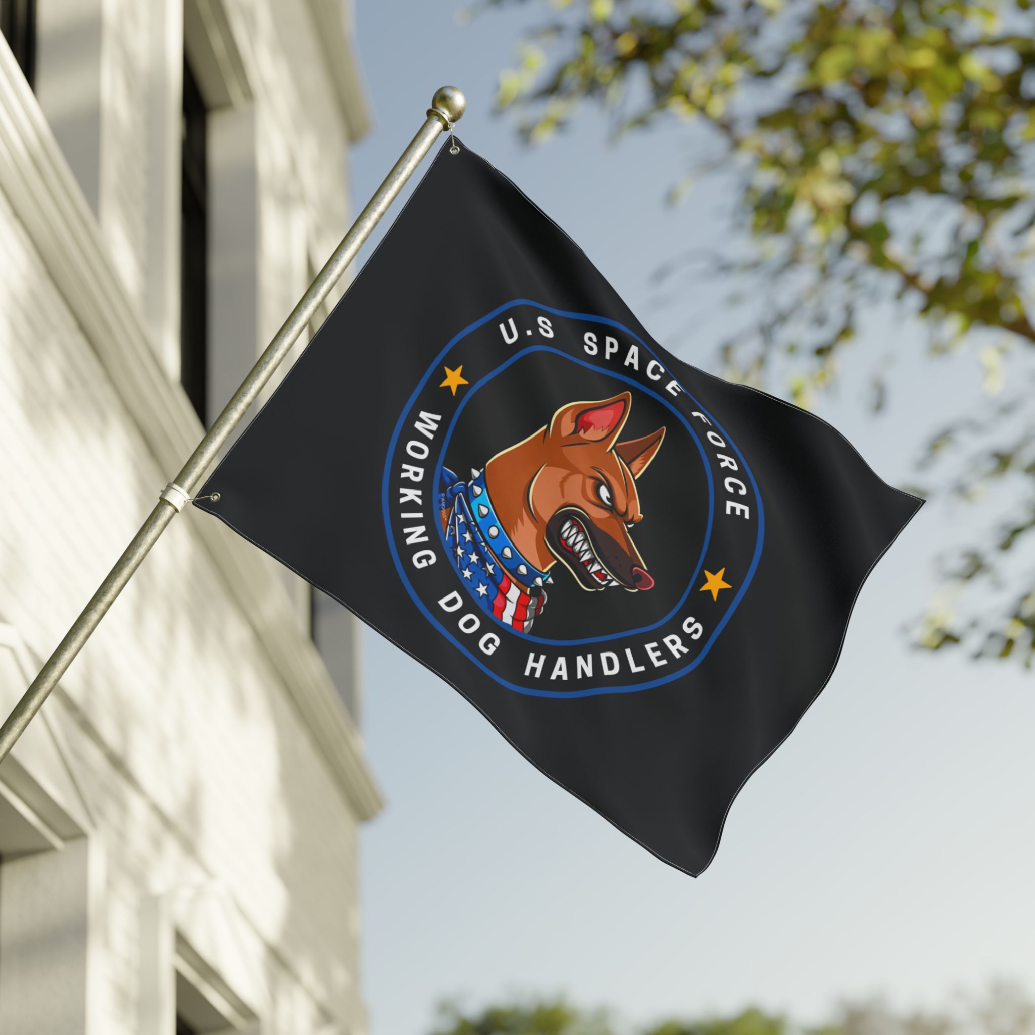 United States Space Force Dog Handlers Flag — Double-Sided Military K9 Banner - Image 7