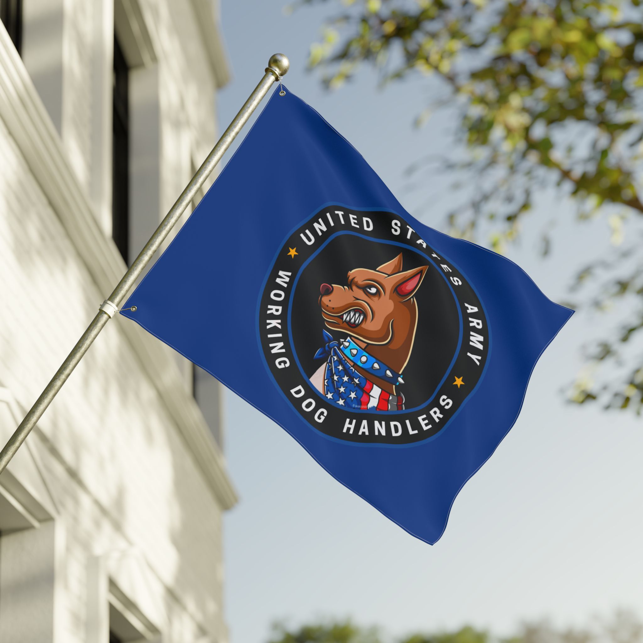 United States Army Working Dog Handlers Flag — Double-Sided Military K9 Banner - Ltd Blue Ed. - Image 7