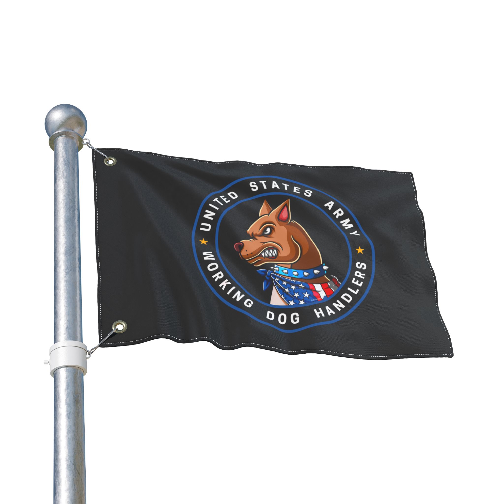 United States Army Working Dog Handlers Flag — Double-Sided Military K9 Banner - Image 2