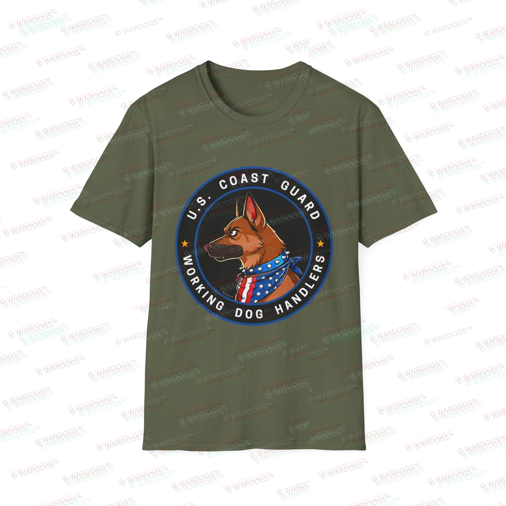U.S. Coast Guard Working Dog Handlers T-Shirt - Image 5
