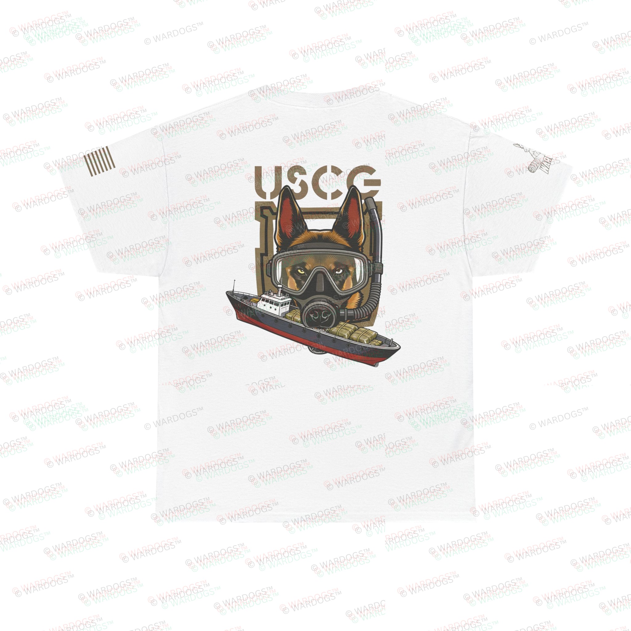US Coast Guard MWD K9 Defender Military T-Shirt - Image 4