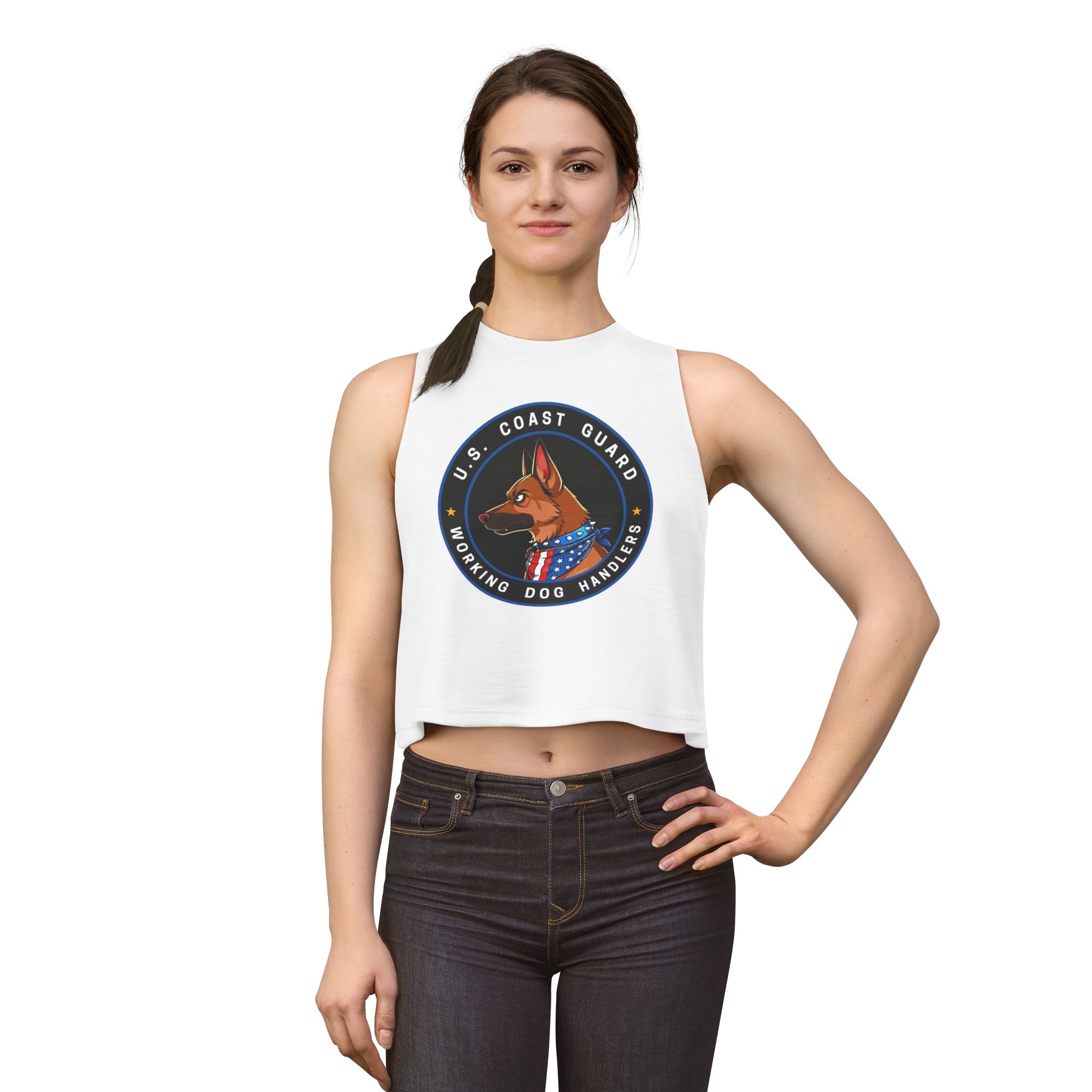 US COAST GUARD K9 MALINOIS CROP TOP - Image 5